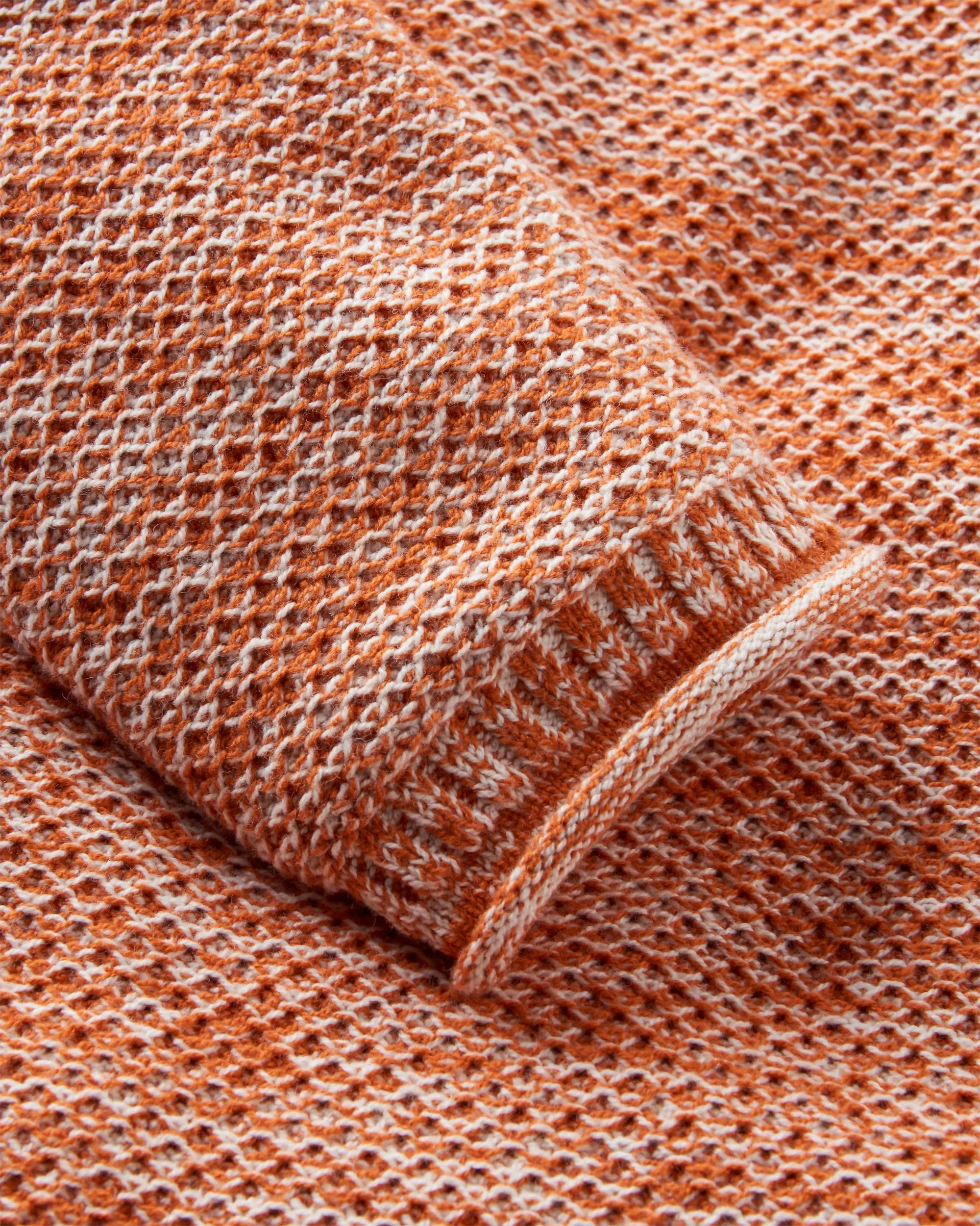 Shore Knitted Jumper - Sunset Orange - Image 9