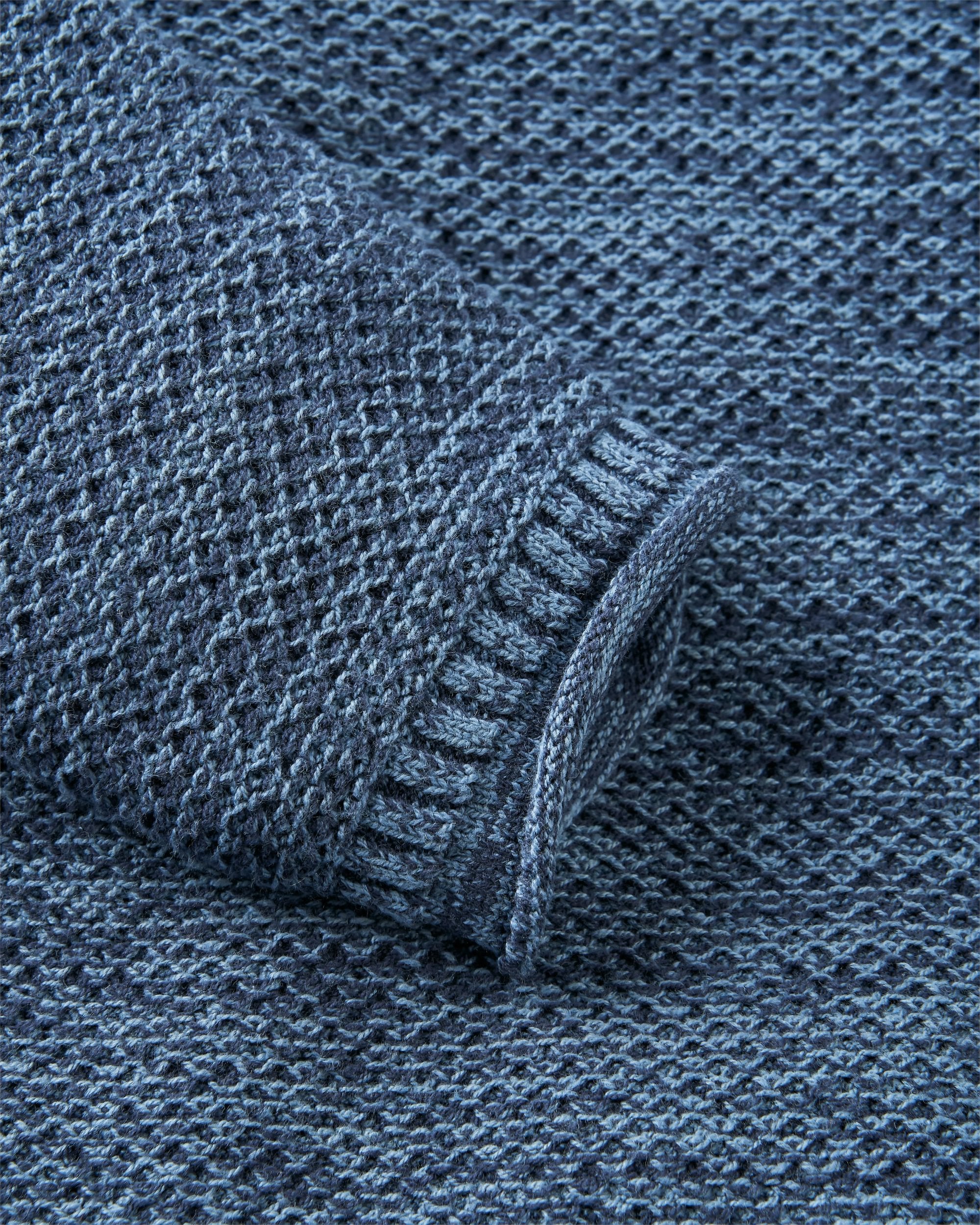 Shore Knitted Jumper - Rich Navy - Image 10