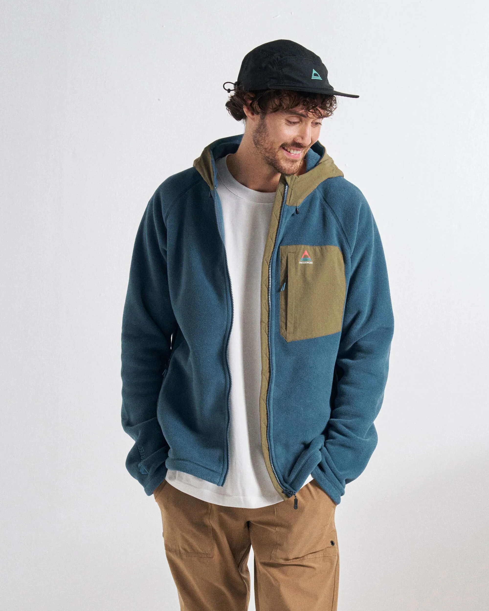 Sierrascape Men's PolartecĀ® Fleece Hoodie - Dark Denim