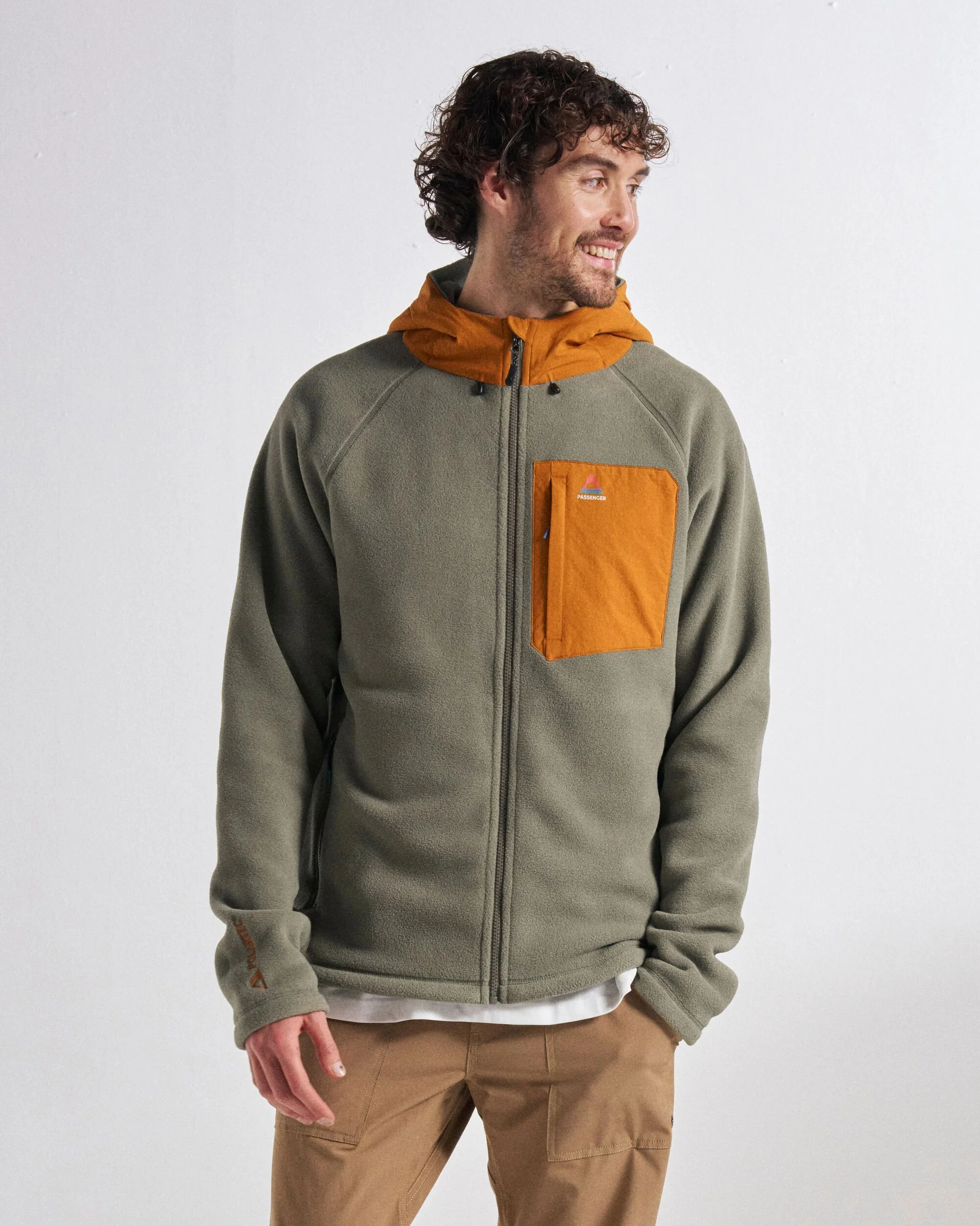 Sierrascape Men's PolartecĀ® Fleece Hoodie - Dusty Olive