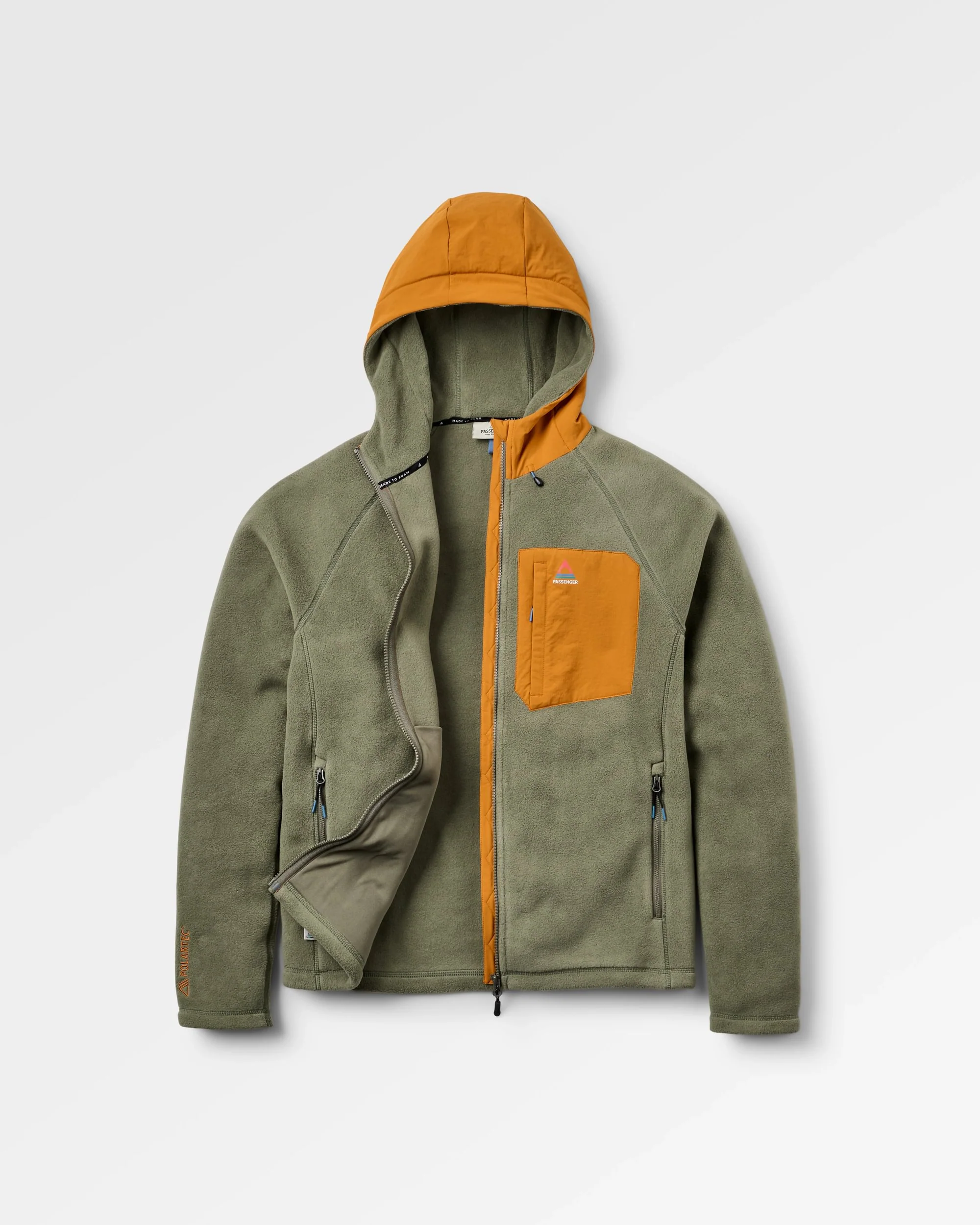Sierrascape Men's PolartecĀ® Fleece Hoodie - Dusty Olive - Image 2
