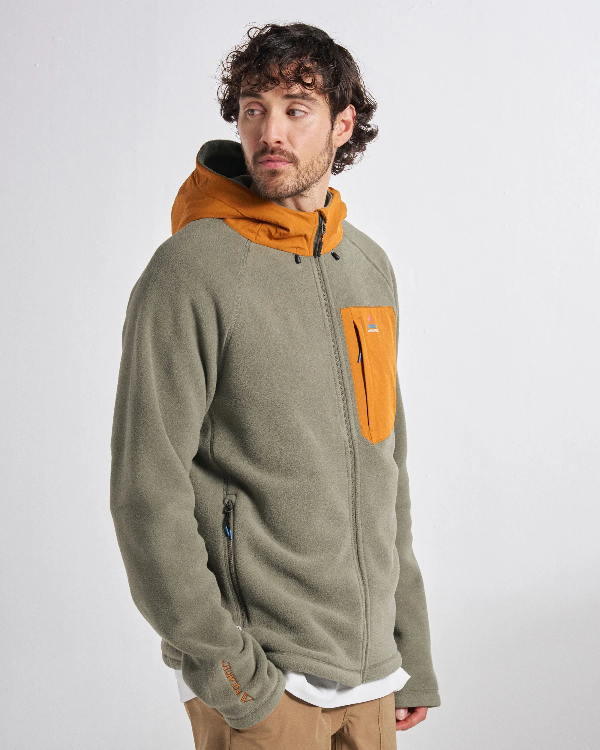 Sierrascape Men's PolartecĀ® Fleece Hoodie - Dusty Olive - Image 7