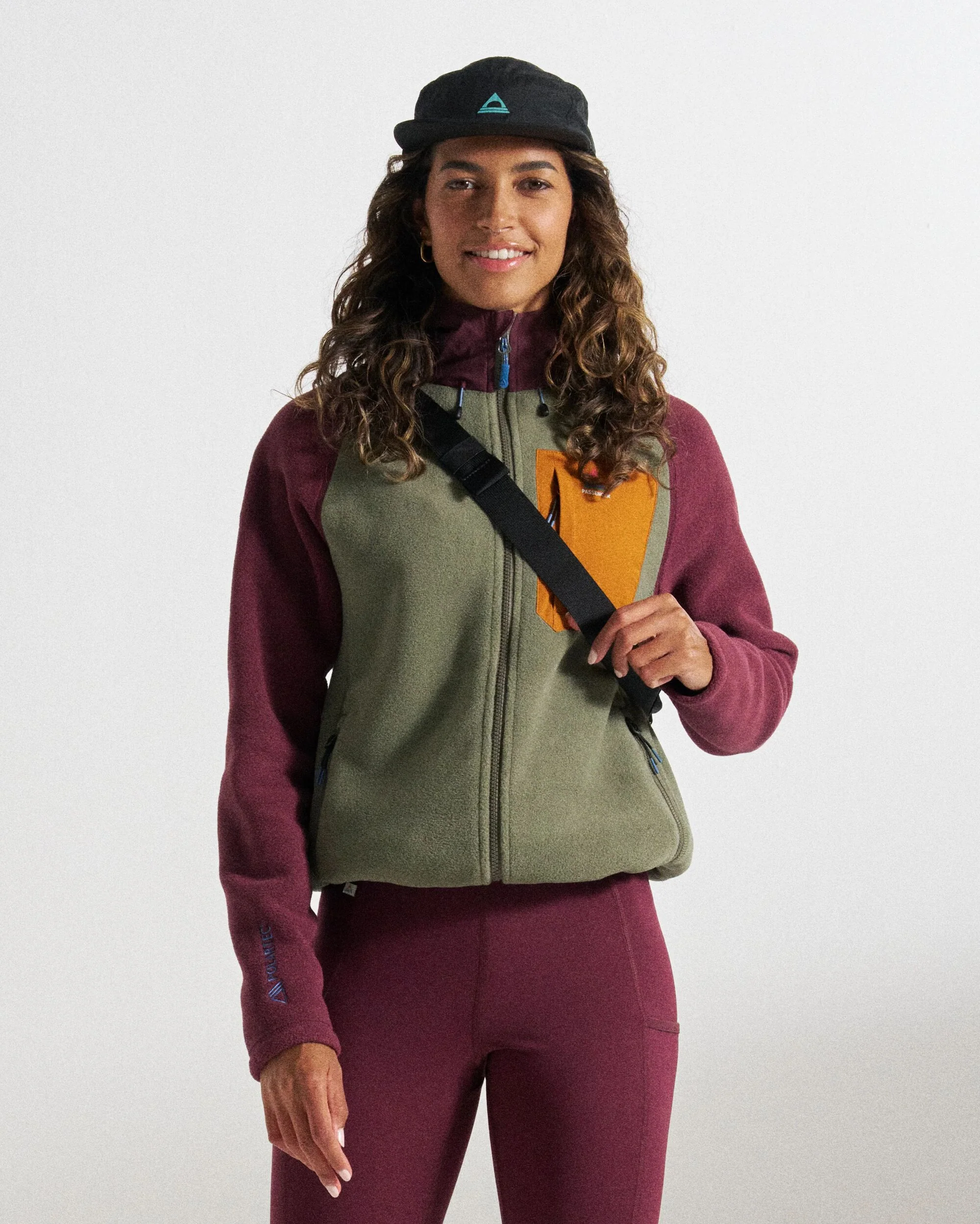Sierrascape Women's PolartecĀ® Fleece Hoodie - Fig/Dusty Olive