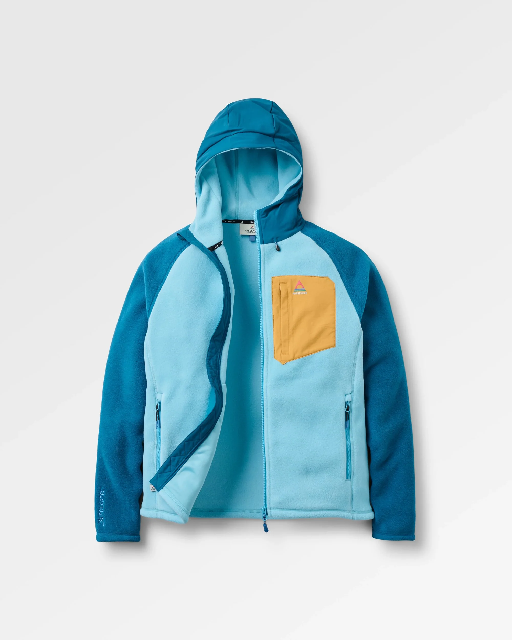 Sierrascape Women's PolartecĀ® Fleece Hoodie - Retro Blue/Tidal Blue - Image 2