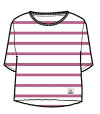 Skye Stripe T-Shirt - Fuchsia - Image 4