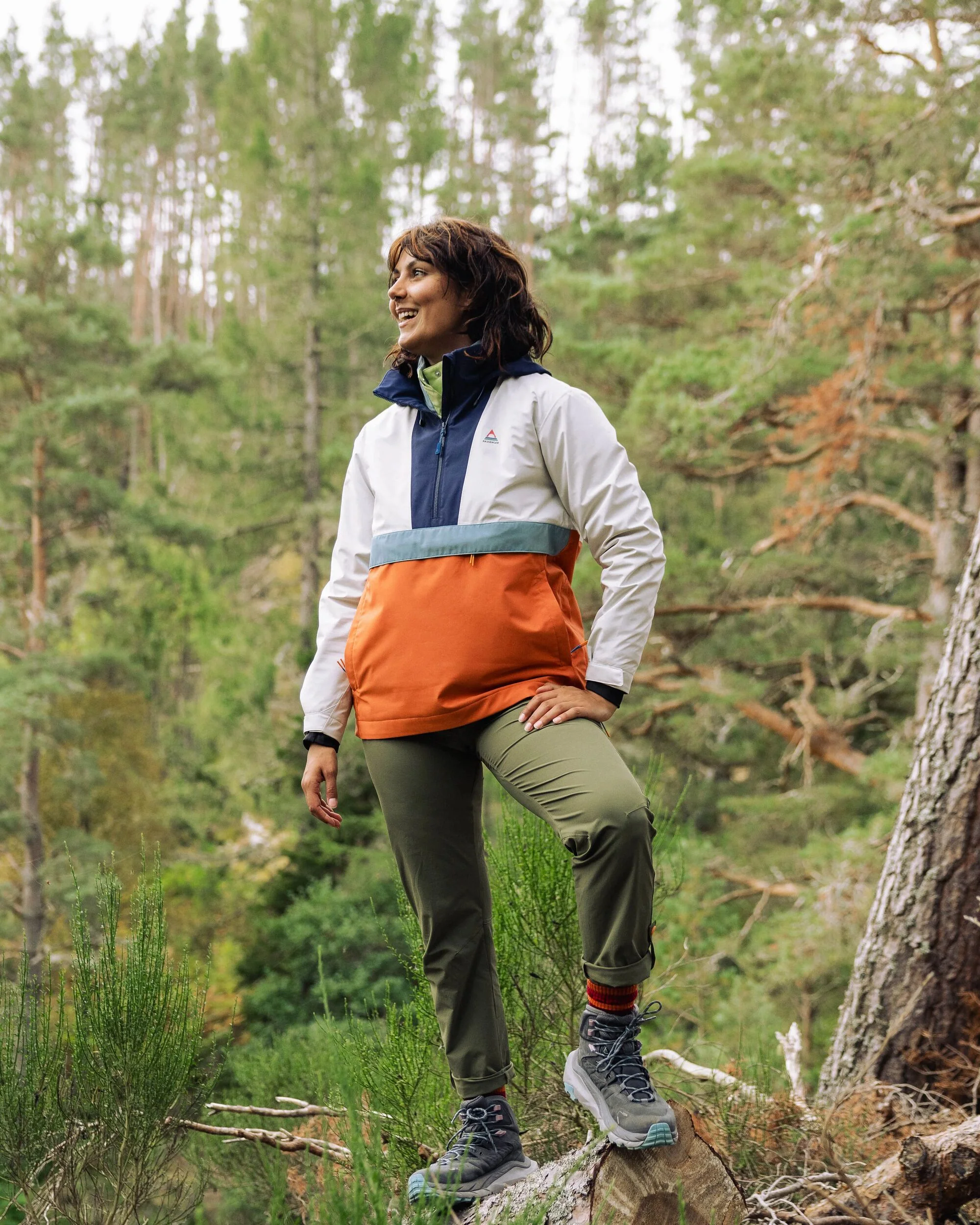 Skyline Waterproof Anorak - Burnt Orange/Birch - Image 5