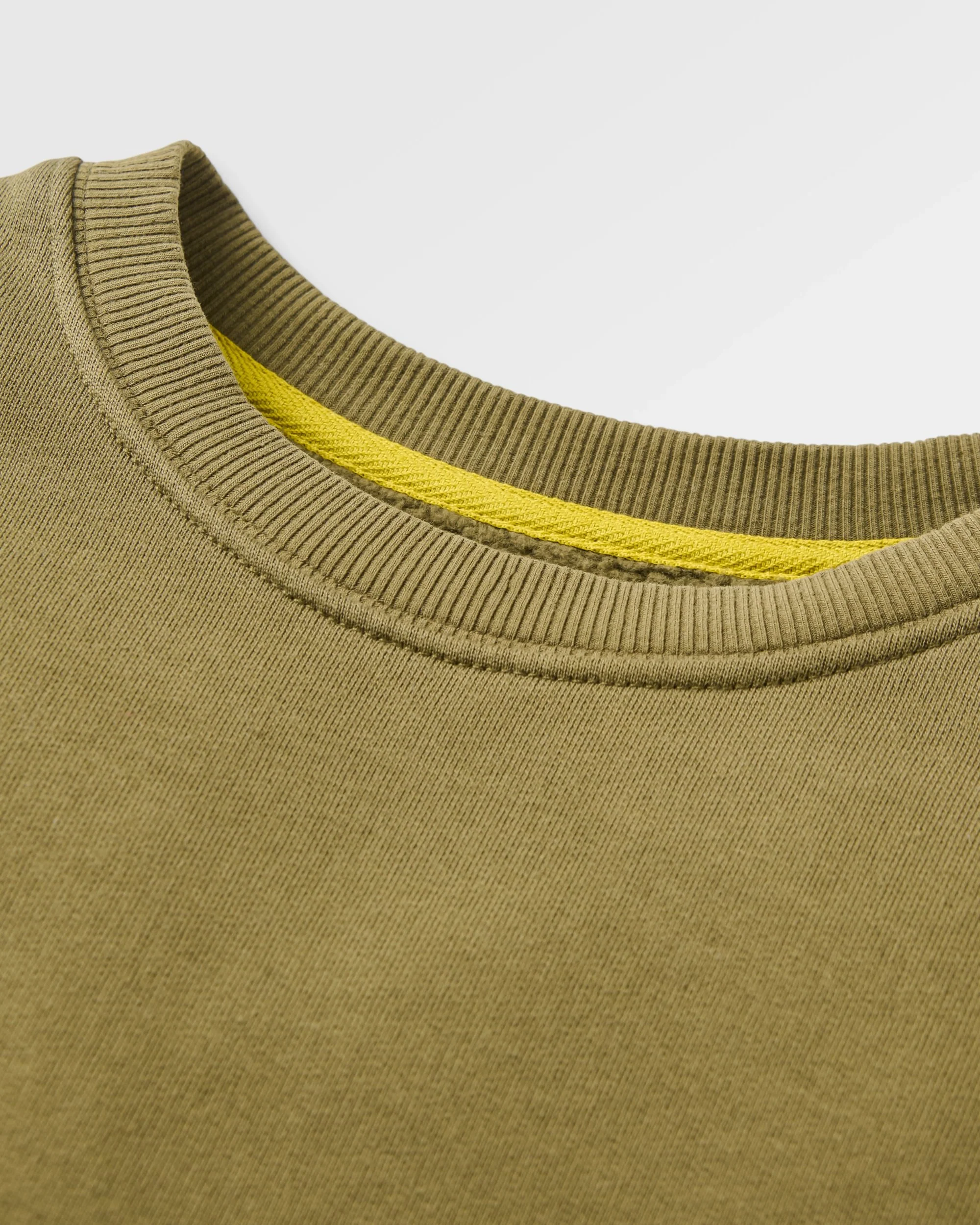 Slow Escape Organic Cotton Sweatshirt - Dark Olive - Image 3
