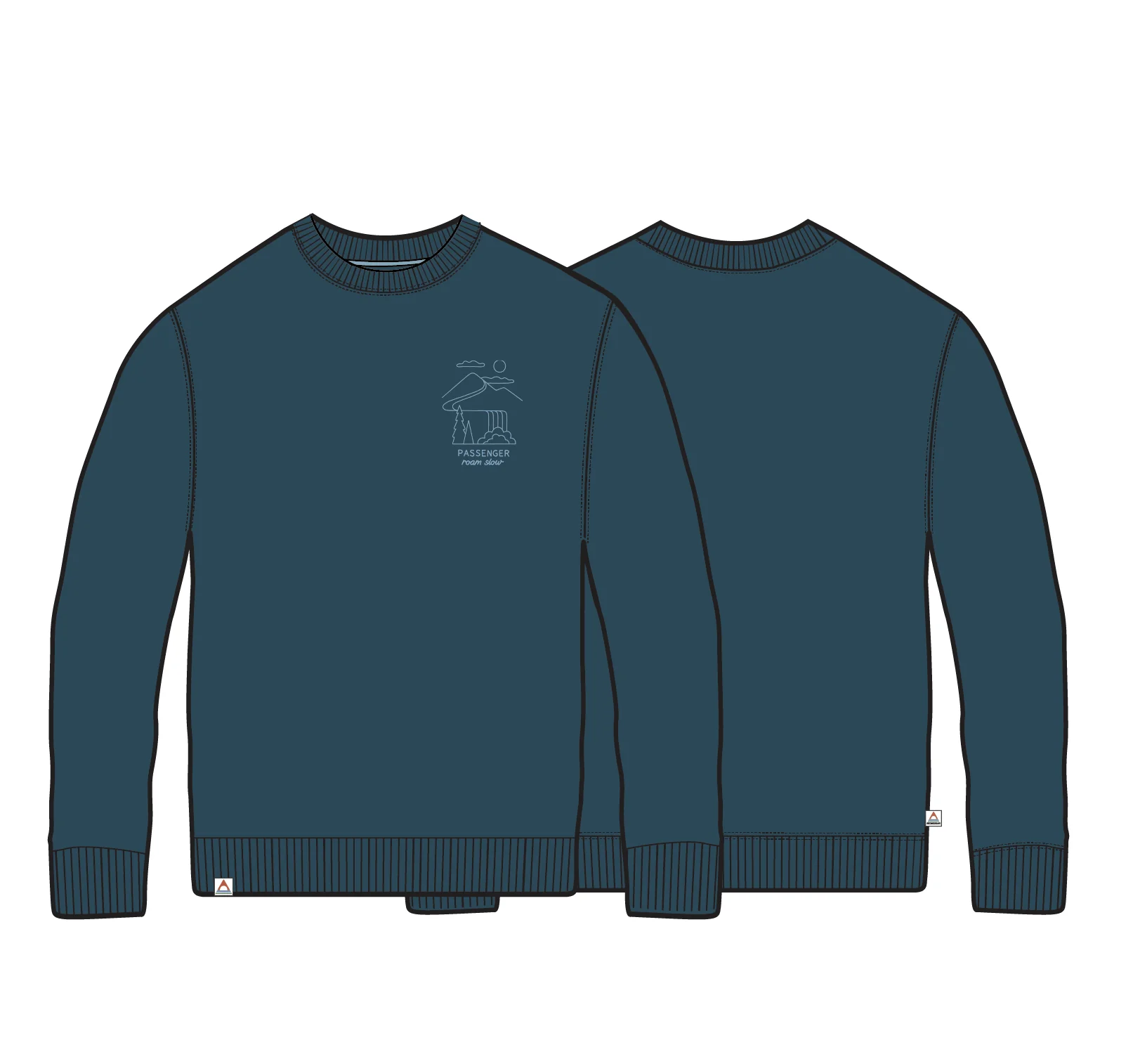 Slow Escape Organic Cotton Sweatshirt - Tidal Blue - Image 5