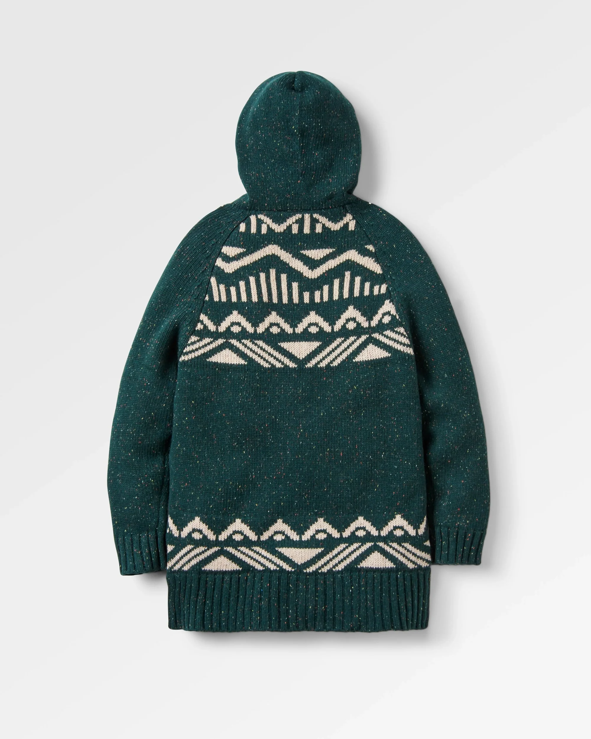Snoozle Knitted Hooded Cardigan - Rain Forest - Image 2