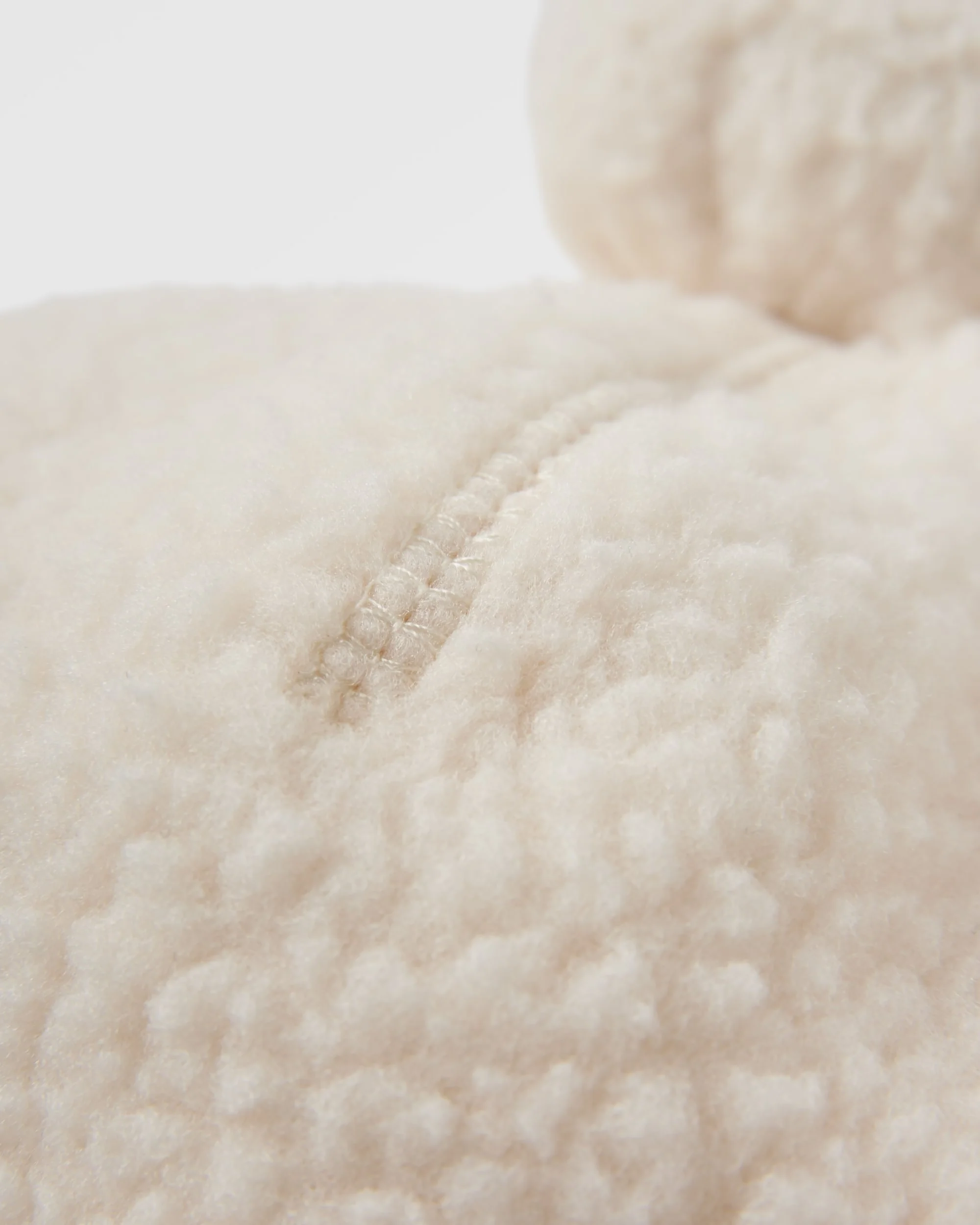 Snow Sherpa Beanie - Vintage White - Image 7