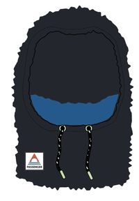 Snowdrift Fleece Hood - Black - Image 7