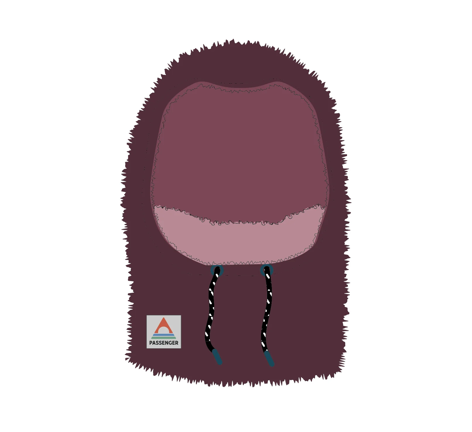 Snowdrift Fleece Hood - Fig - Image 6