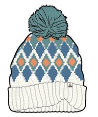 Snowdrop Bobble Hat - Vintage White - Image 7