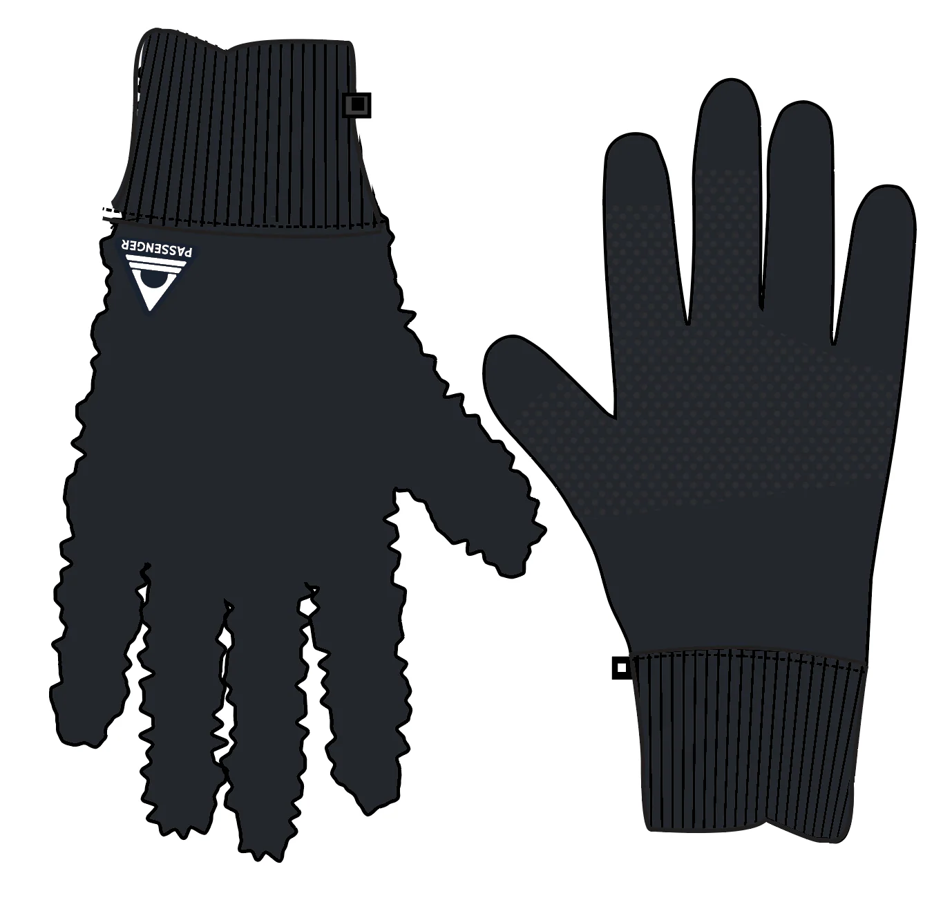 Snowfall Sherpa Gloves - Black - Image 6
