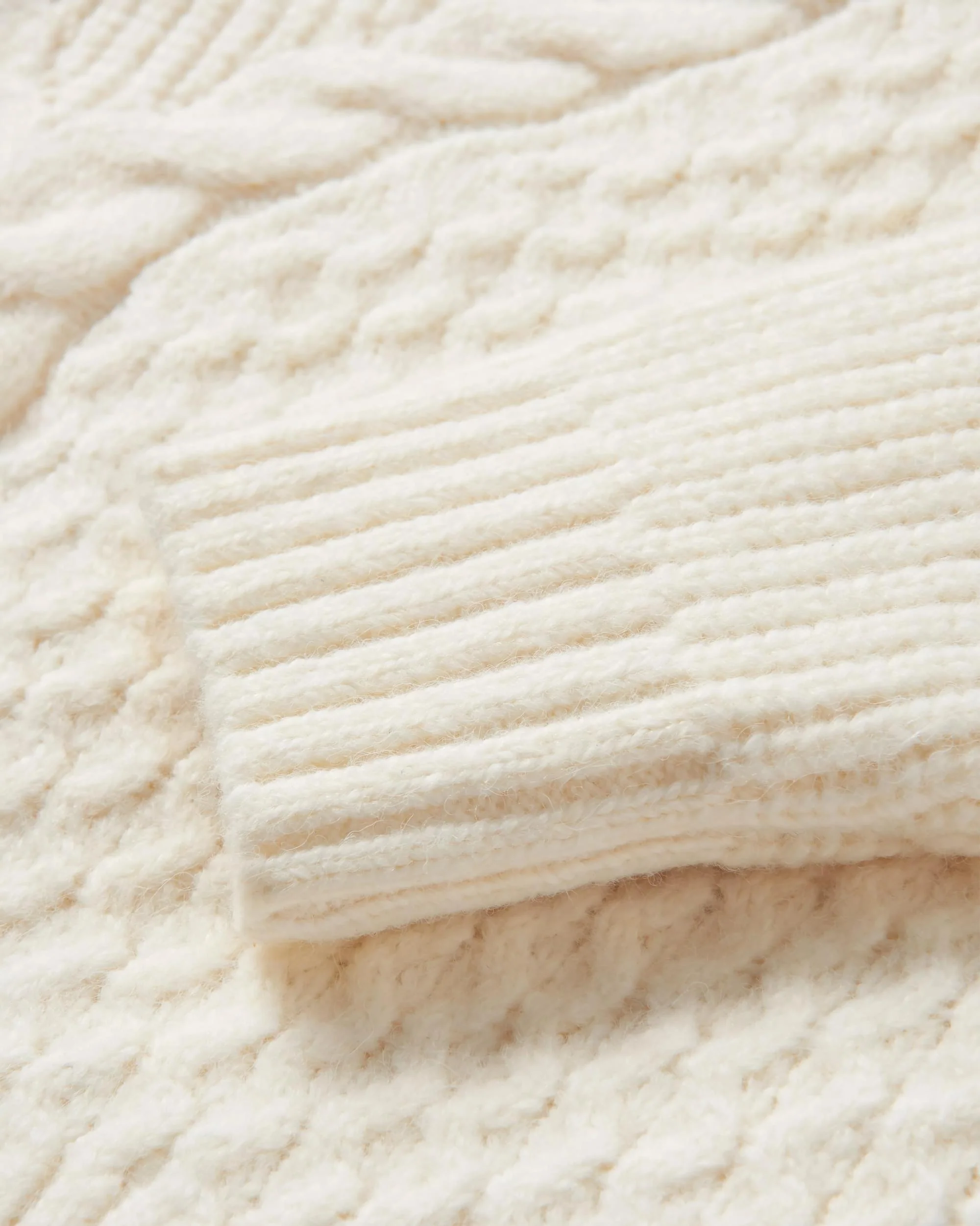 Snuggle Knitted Polo Neck - Off White - Image 9
