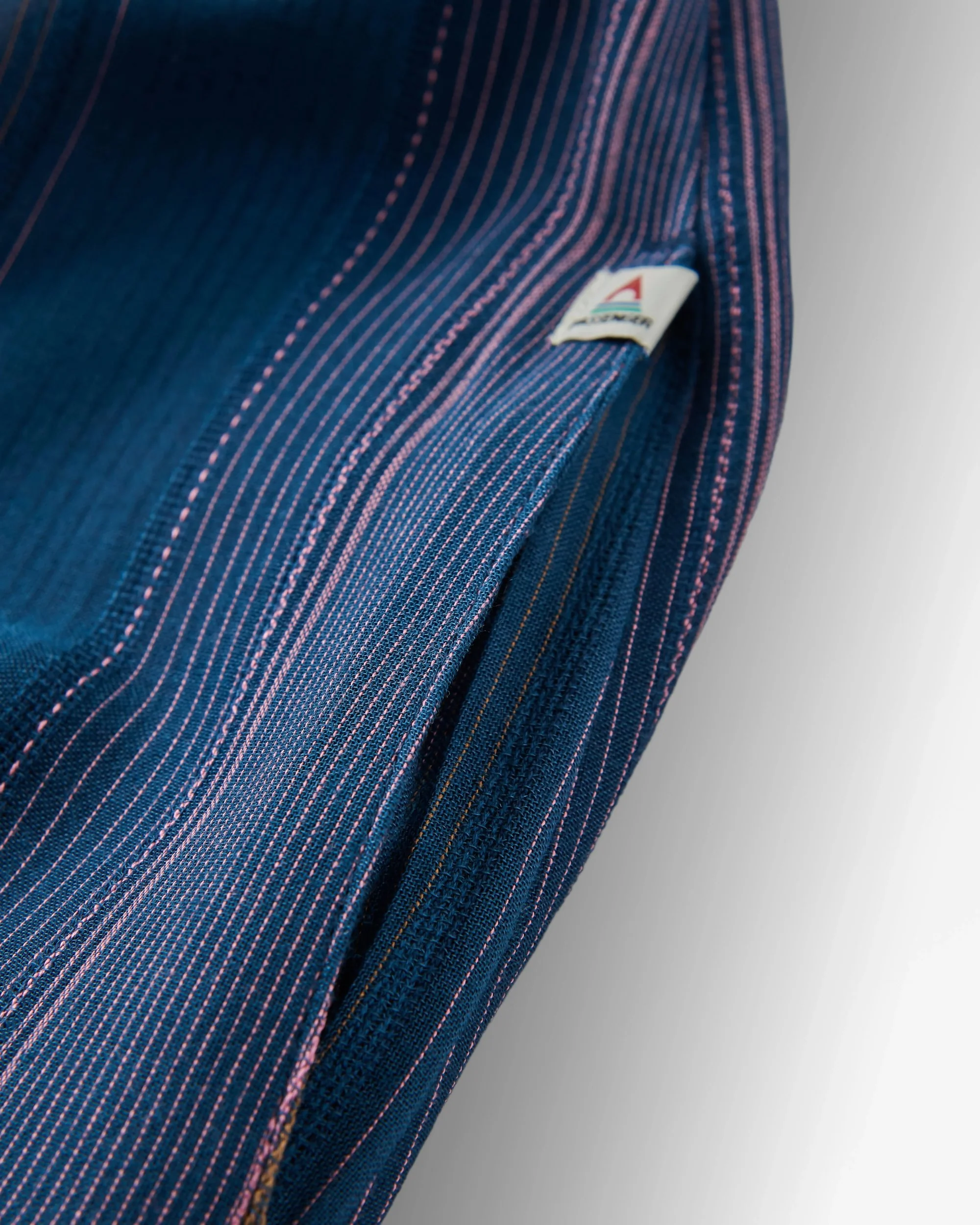 Soleis Woven Maxi Dress - Dark Denim Multi Stripe - Image 3