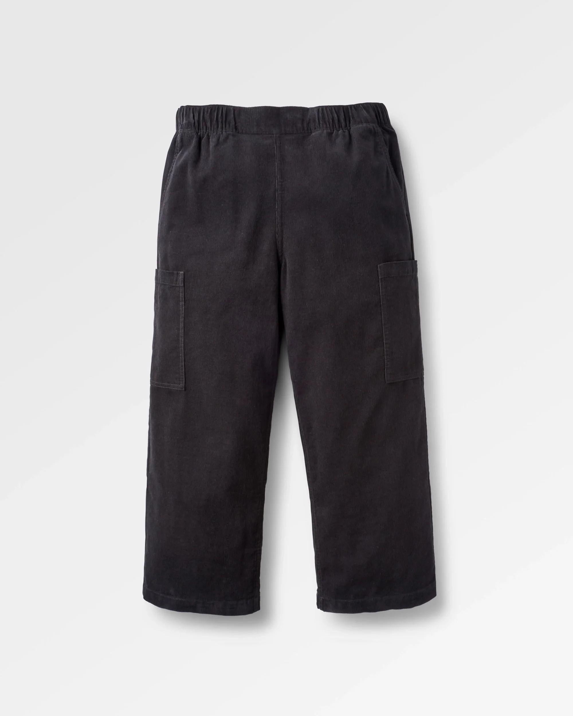 Someday Organic Cotton Corduroy Cropped Trouser - Black - Image 2
