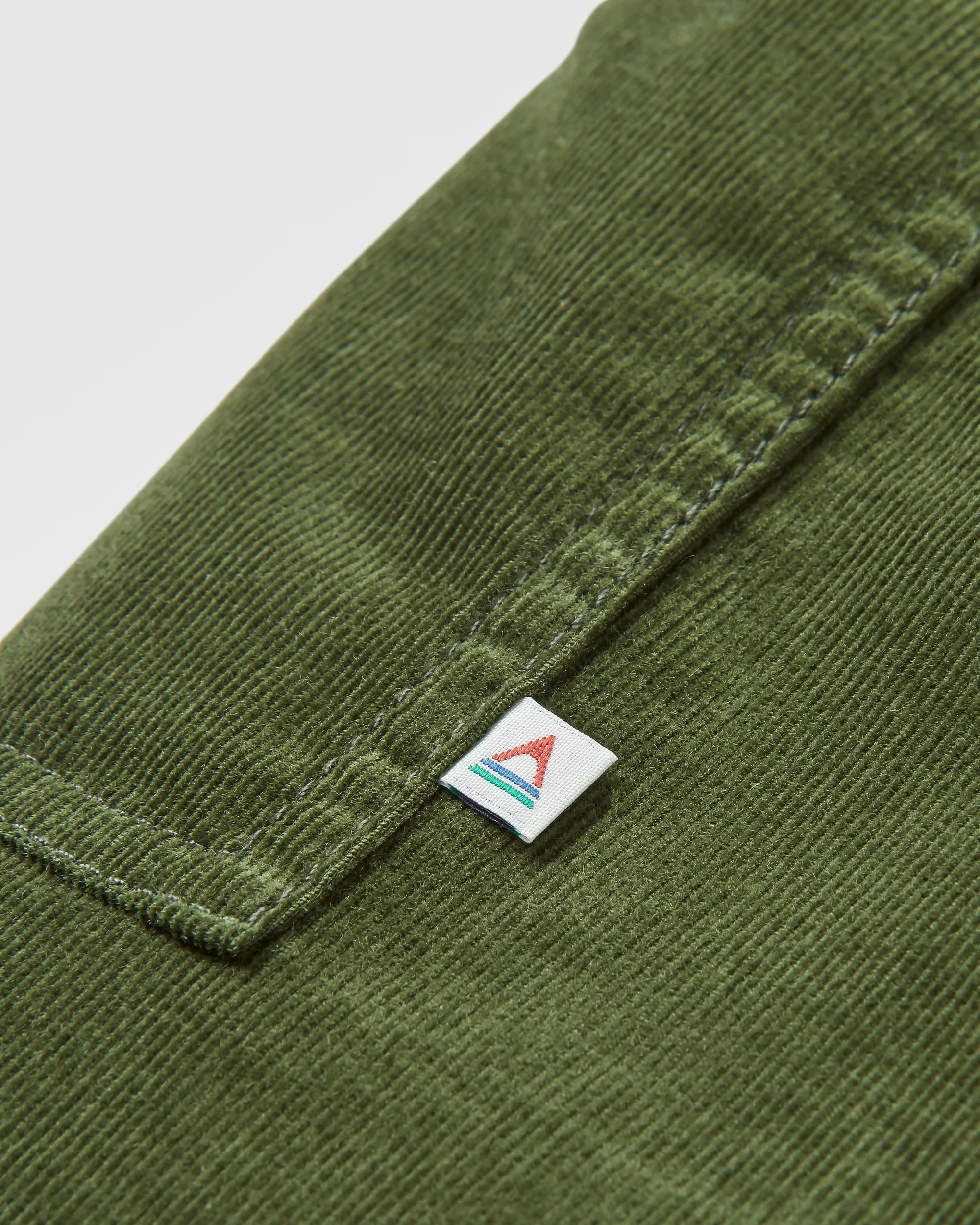 Someday Organic Cotton Corduroy Cropped Trouser - Fir Tree - Image 6