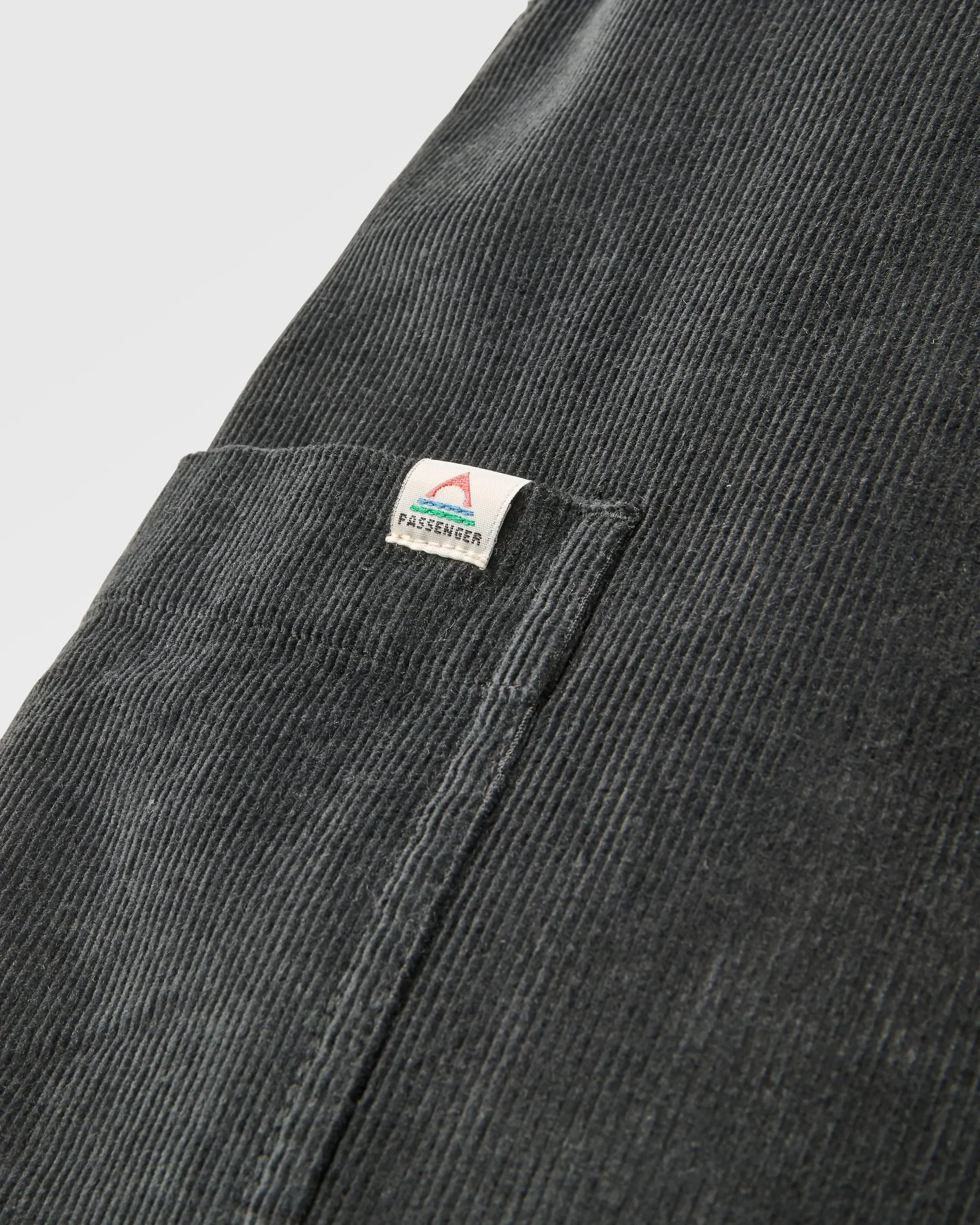 Someday Organic Cotton Corduroy Trouser - Black - Image 8