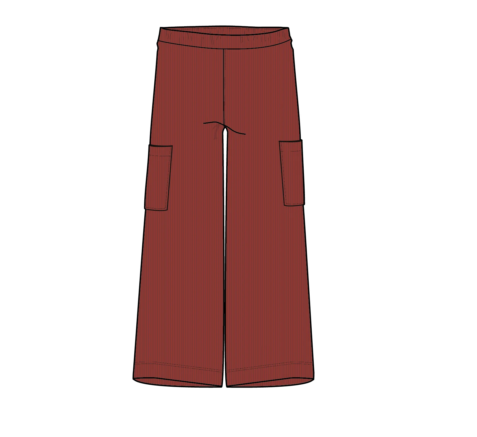 Someday Organic Cotton Corduroy Trouser - Red Ochre - Image 9