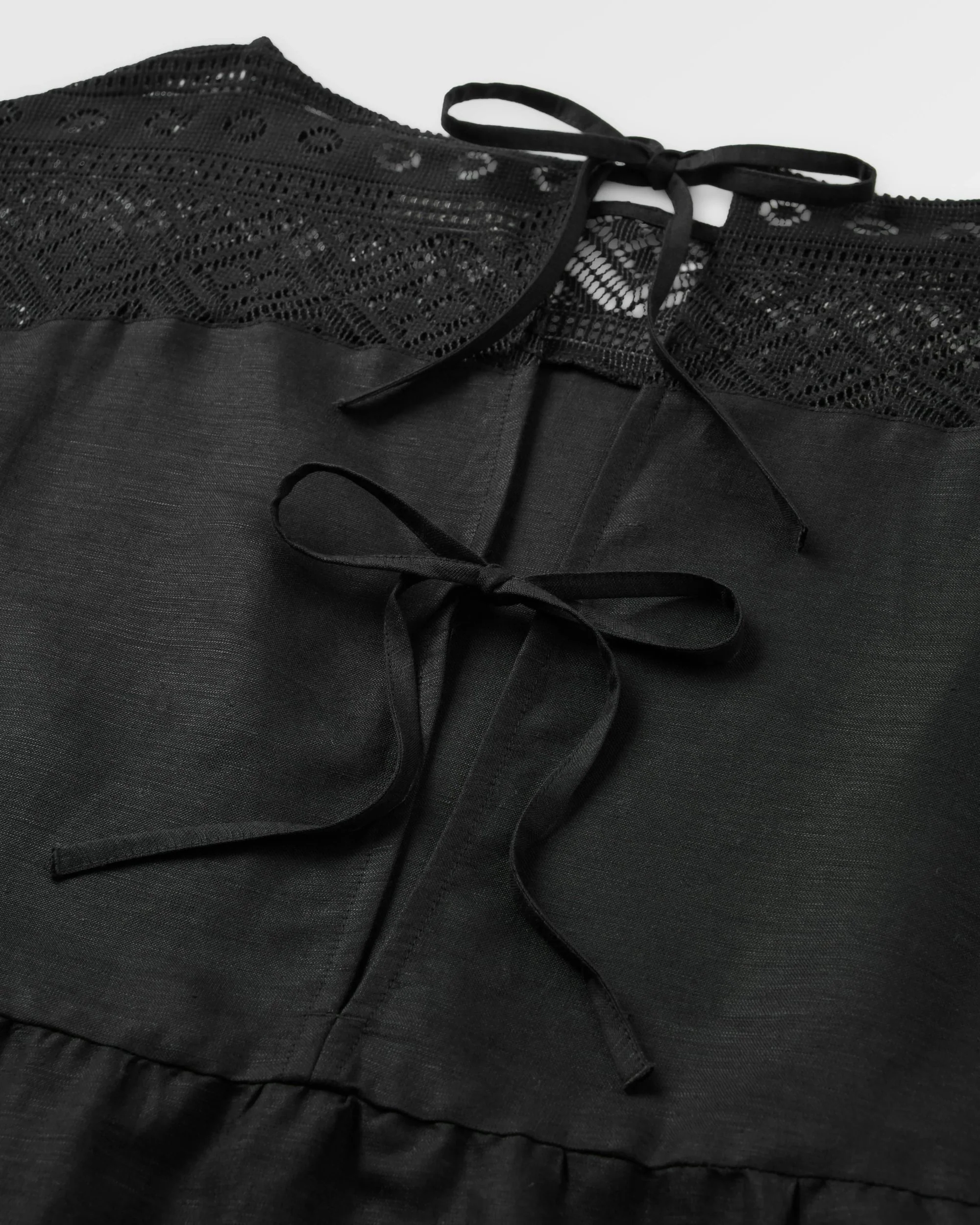 Sono Linen Beach Dress - Black - Image 11