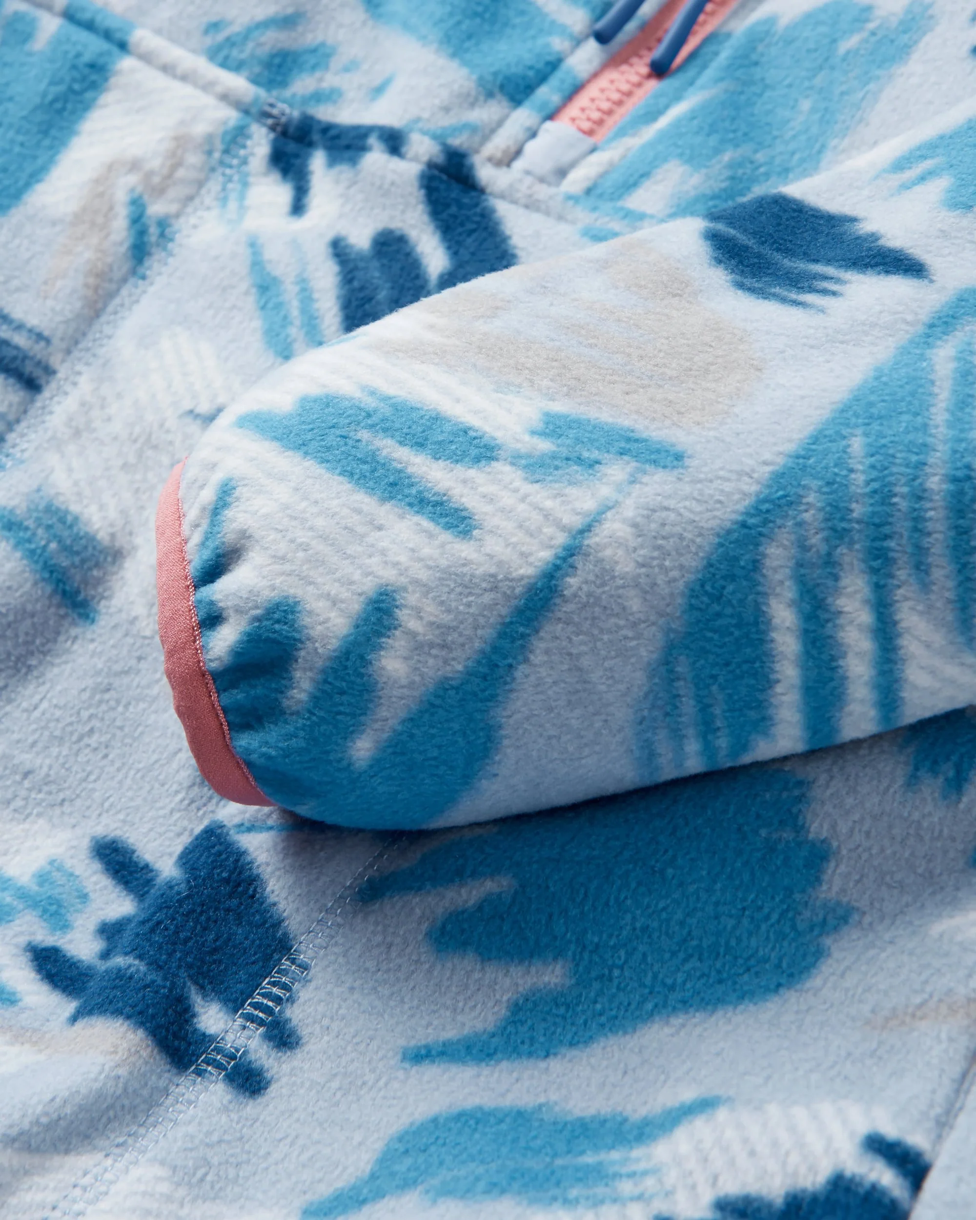 Sorrel Polar Fleece - Abstract Mountain Blue Fog - Image 6