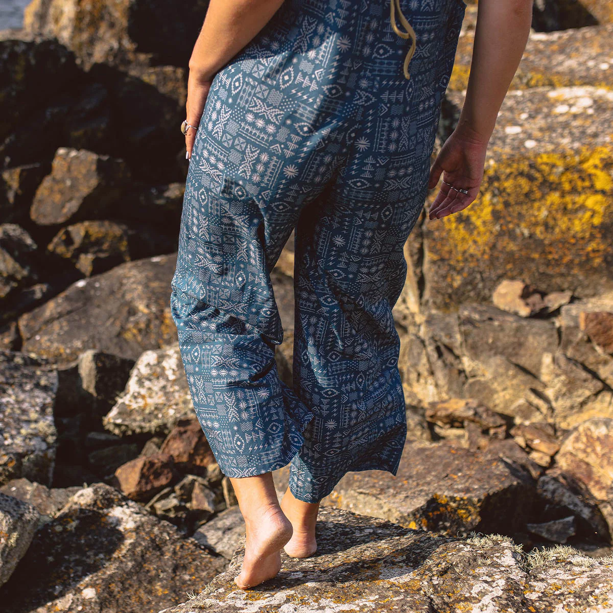 Spirit Jumpsuit - Blue Coral Geo Tile - Image 5