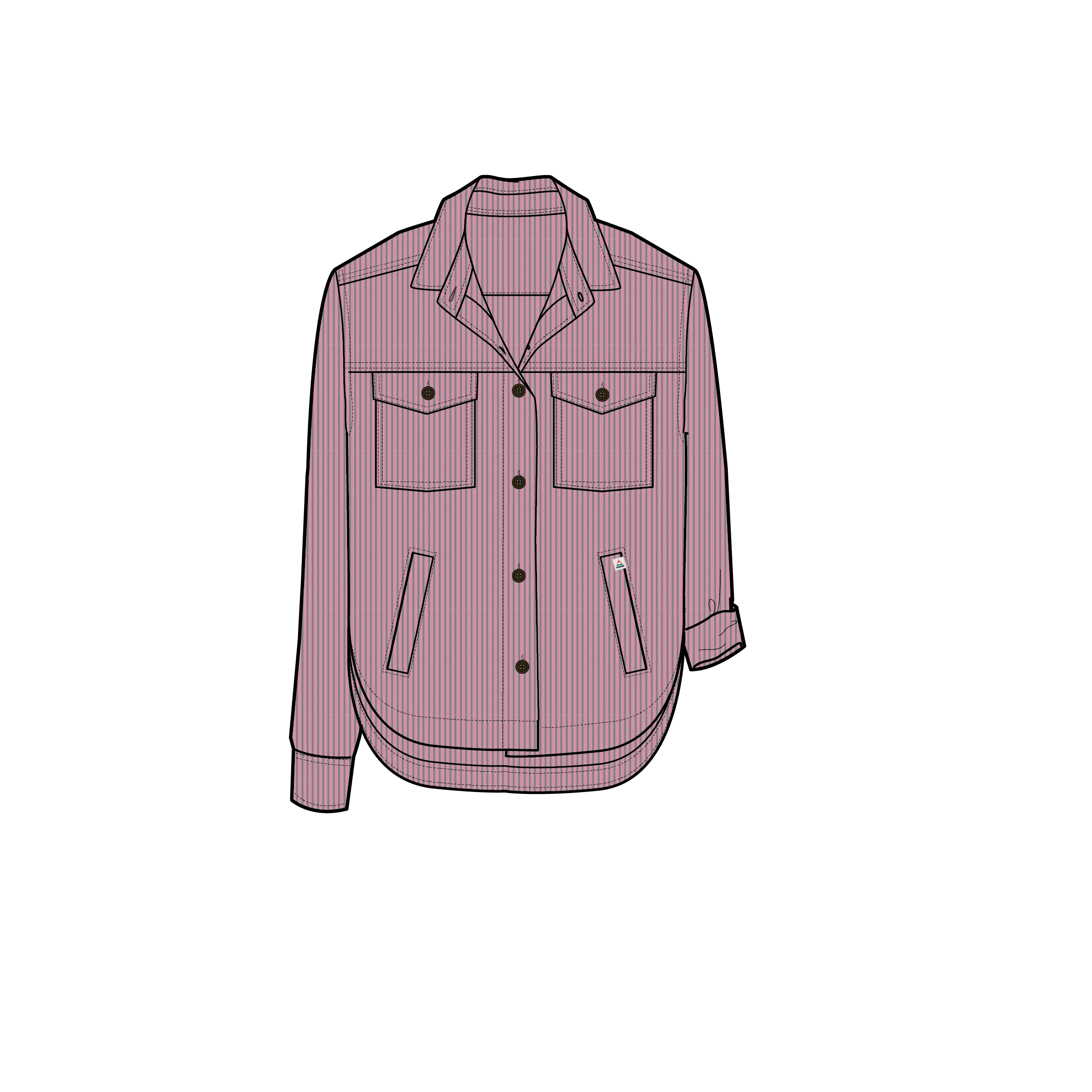 Stella Cord LS Shirt - Pink Haze - Image 10