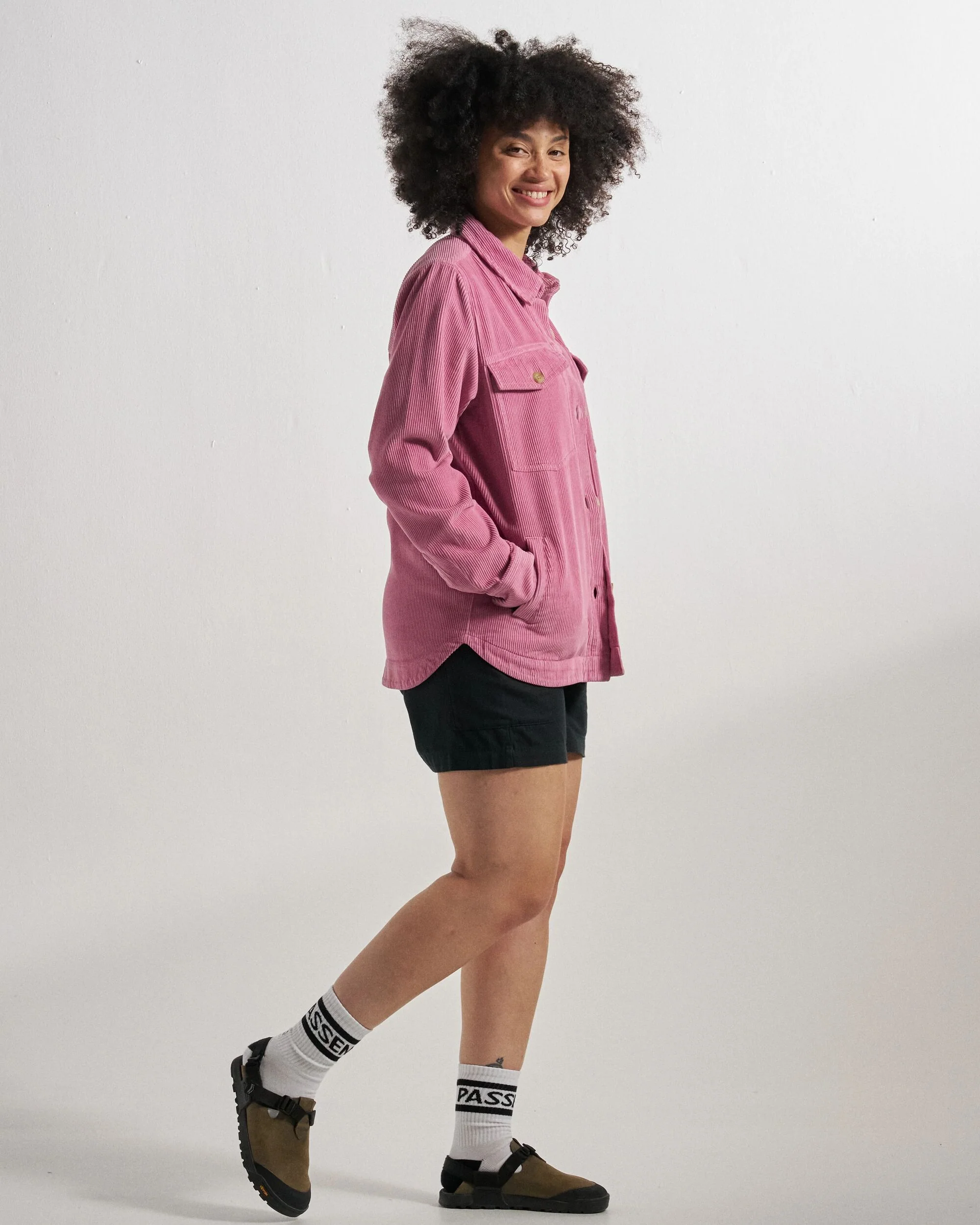 Stella Cord LS Shirt - Pink Haze - Image 5