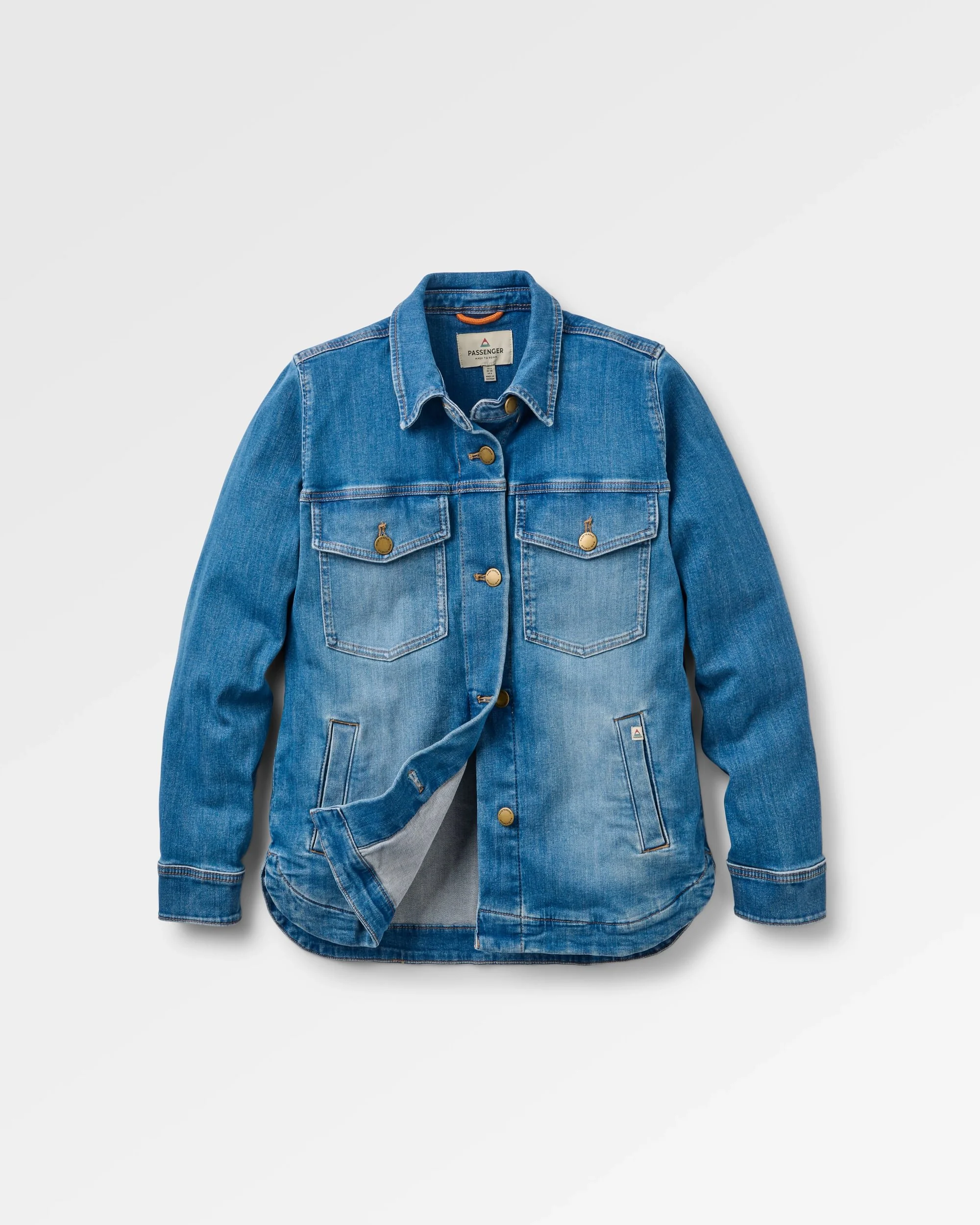 Stella Denim LS Shirt - Light Wash Denim - Image 2