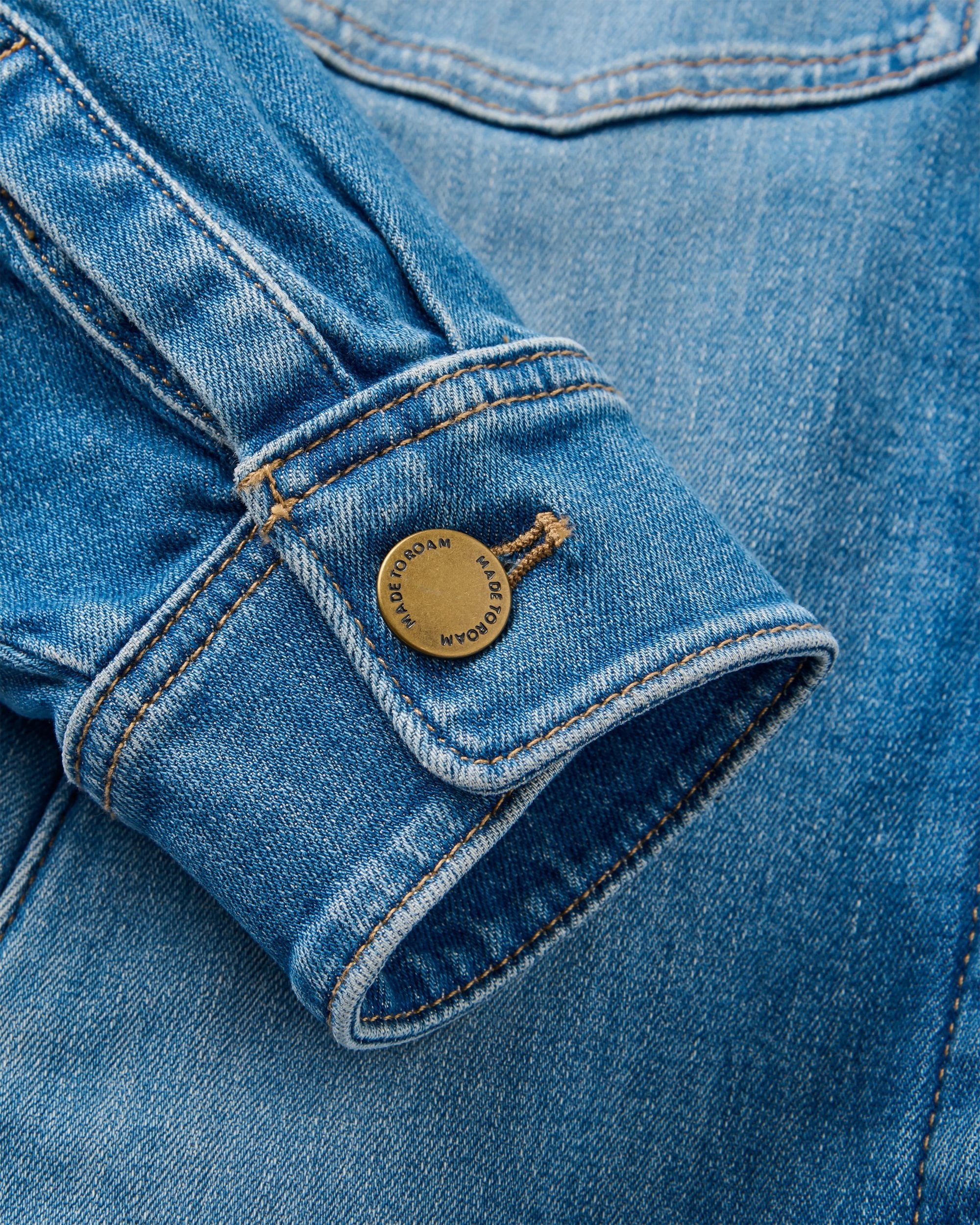 Stella Denim LS Shirt - Light Wash Denim - Image 9
