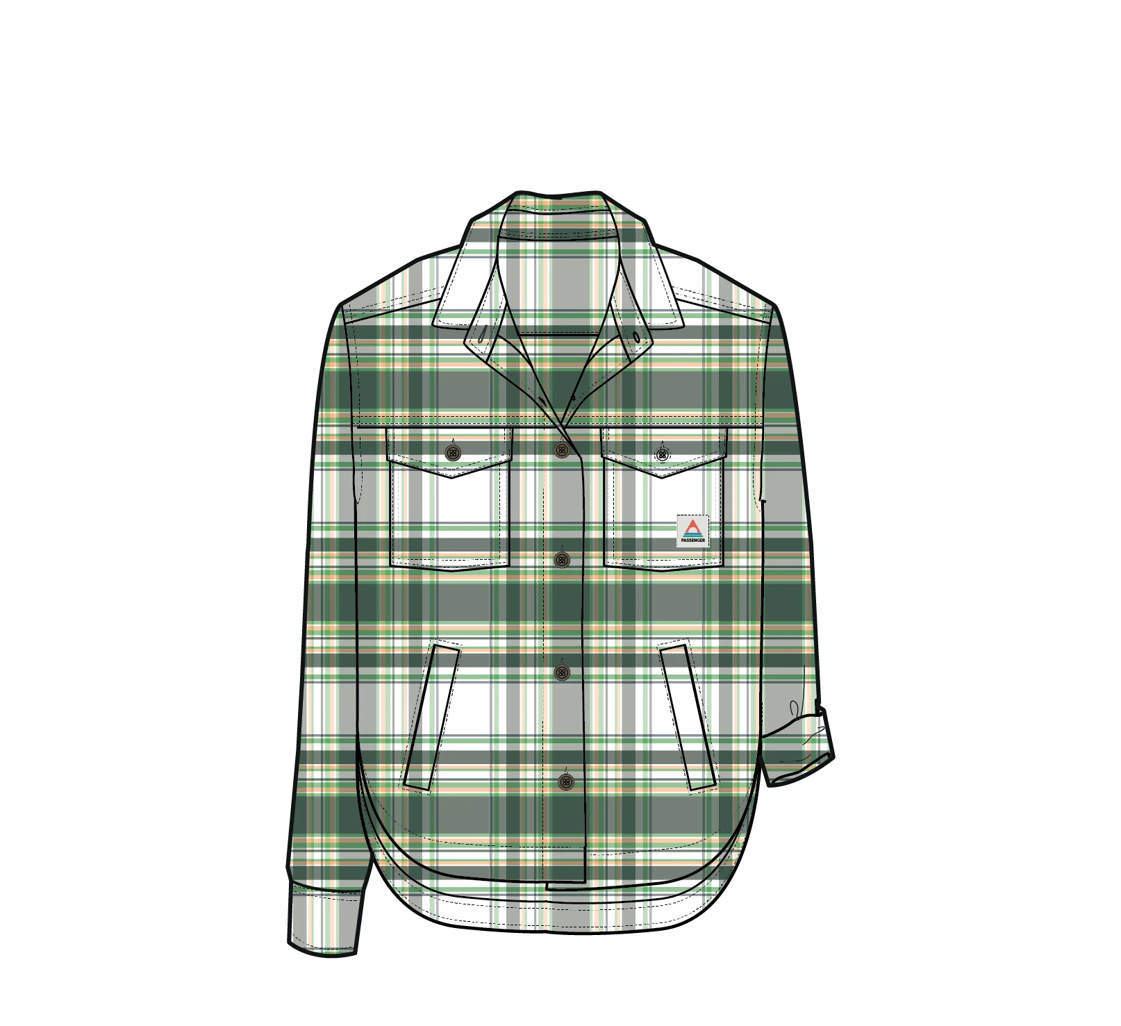 Stella LS Shirt - Pineneedle Check - Image 8