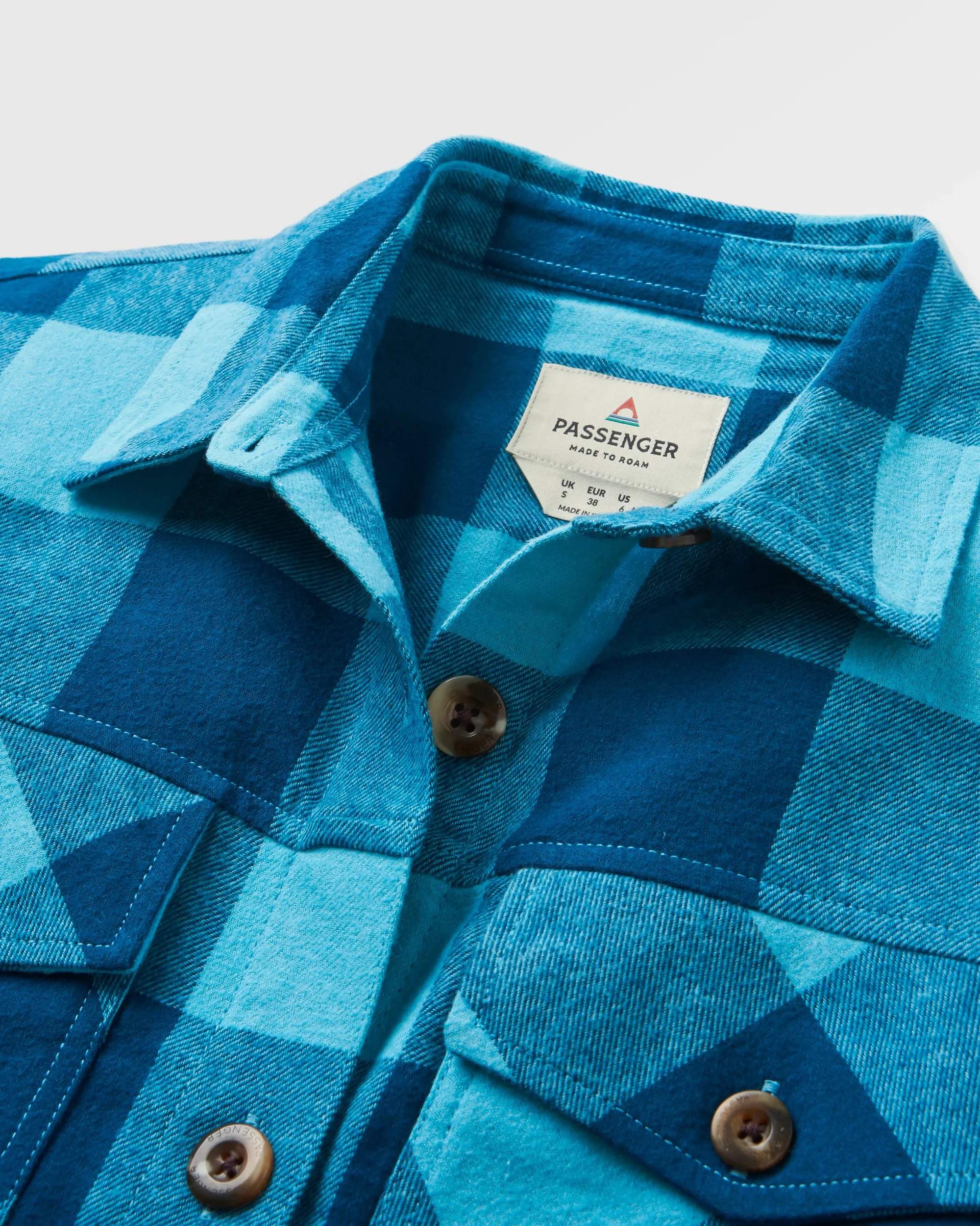 Stella LS Shirt - Retro Blue Check - Image 7