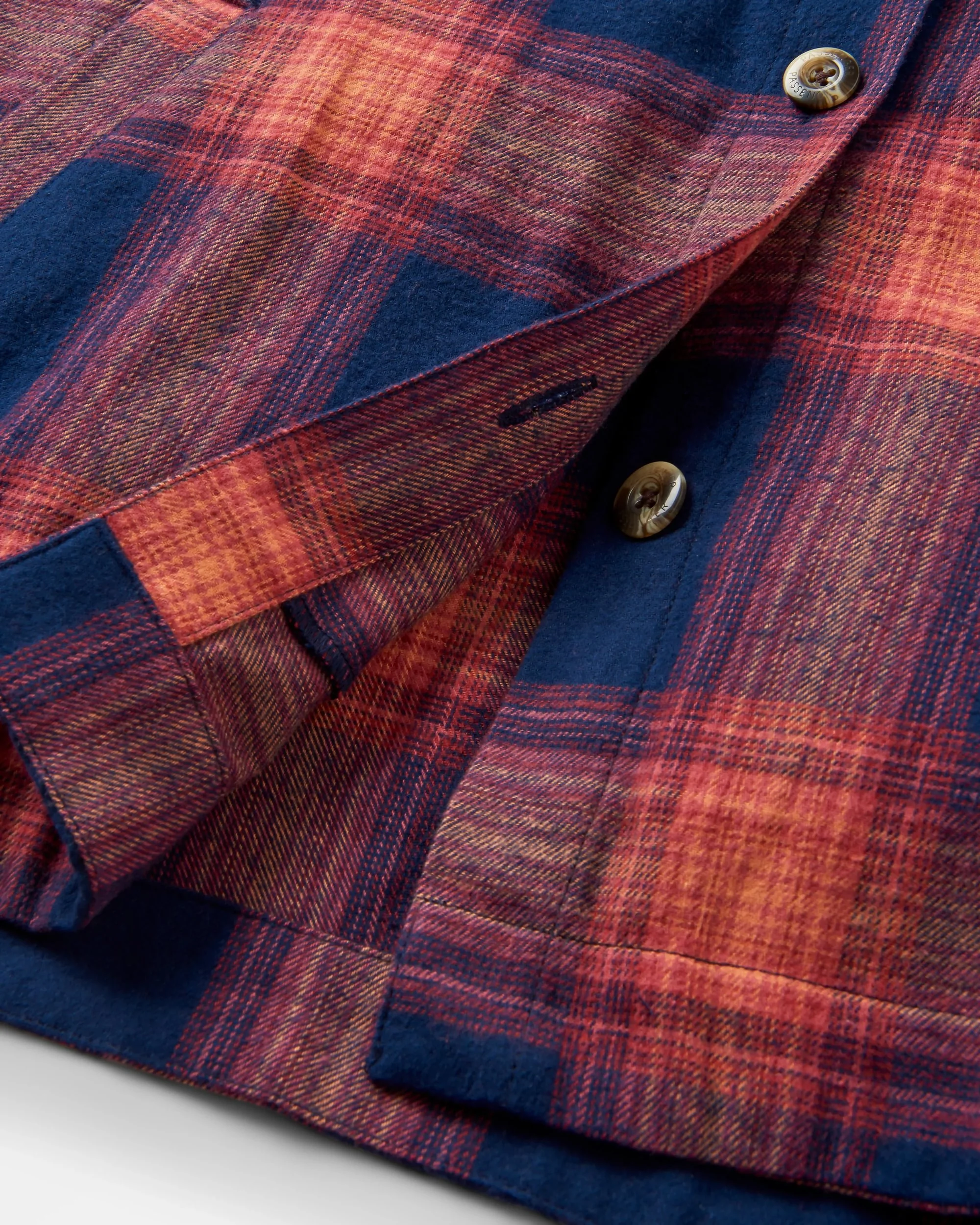 Stella LS Shirt - Rich Navy/ Red Ochre Check - Image 9