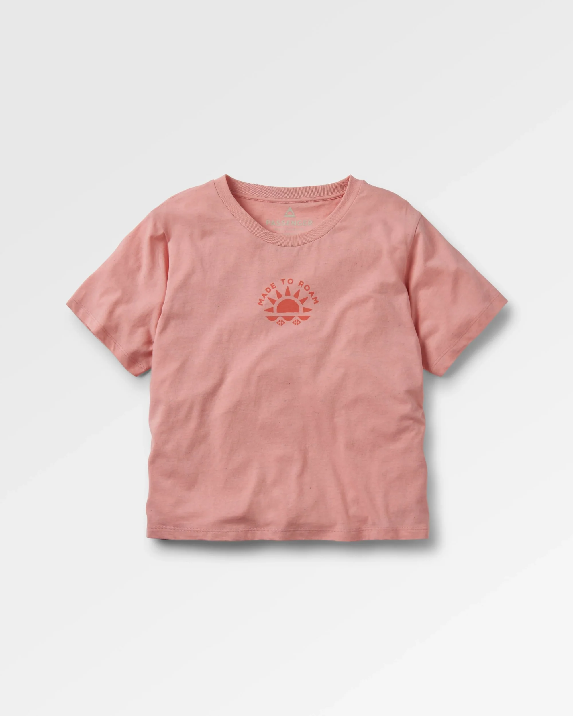 Sunburst Organic T-Shirt - Soft Shell Pink - Image 6