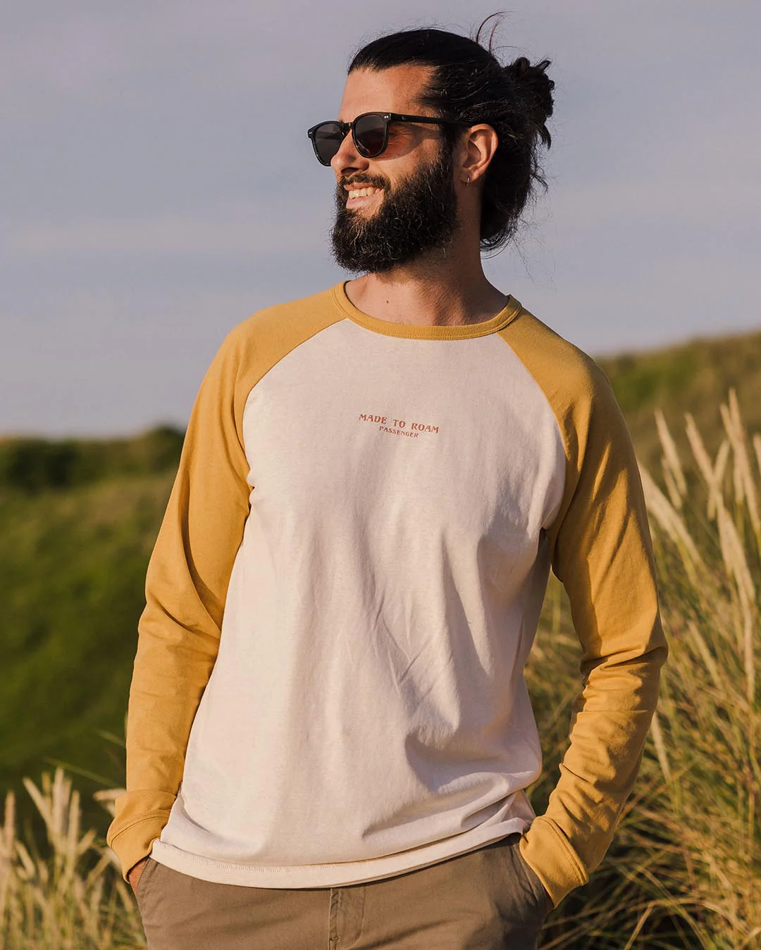 Sundown LS T-Shirt - Mustard Gold - Image 2