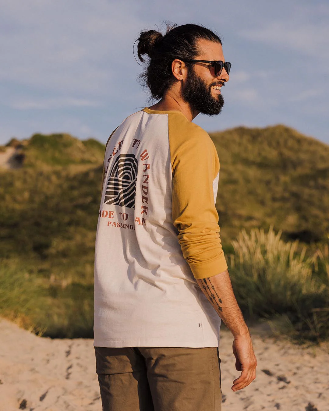 Sundown LS T-Shirt - Mustard Gold - Image 3