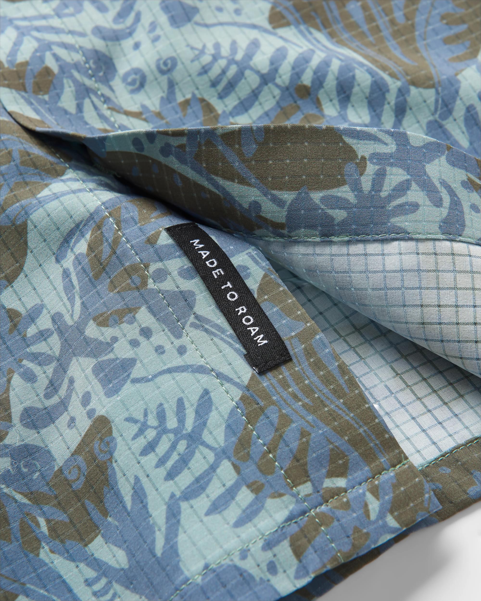 Sundowner Stretch Short Sleeve Shirt - Abstract Seaweed Camo - Image 8