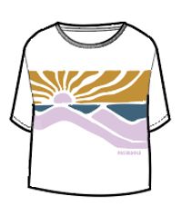 Sunsets Organic Cotton T-Shirt - Marshmallow - Image 5