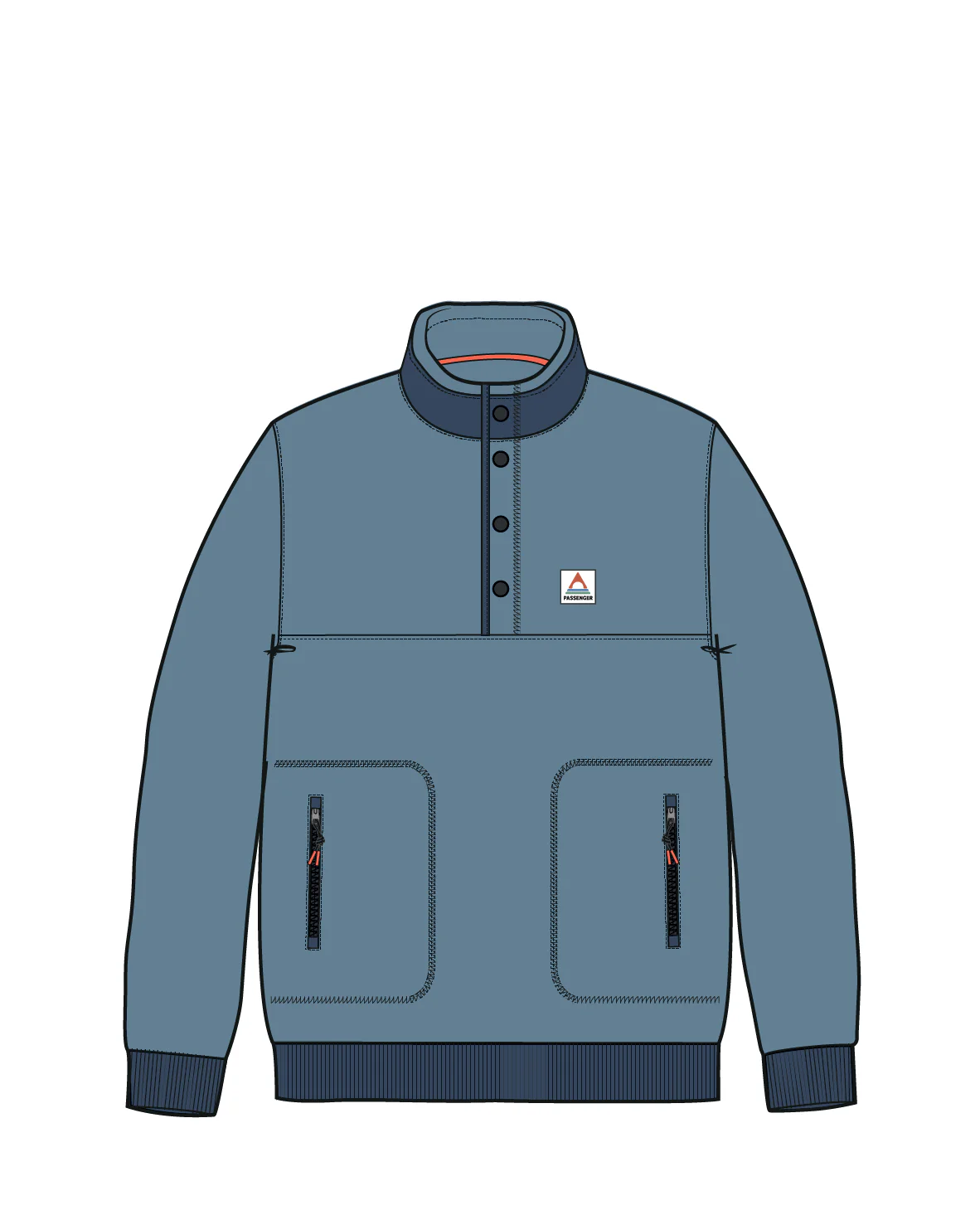 Take It Easy Polar Fleece - Faded Denim - Image 6