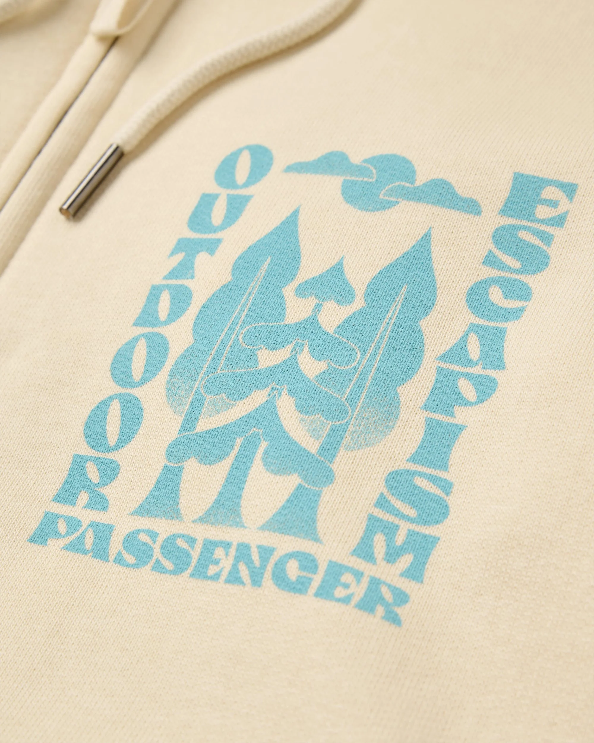 Tall Pines Full Zip Hoodie - Birch - Image 3