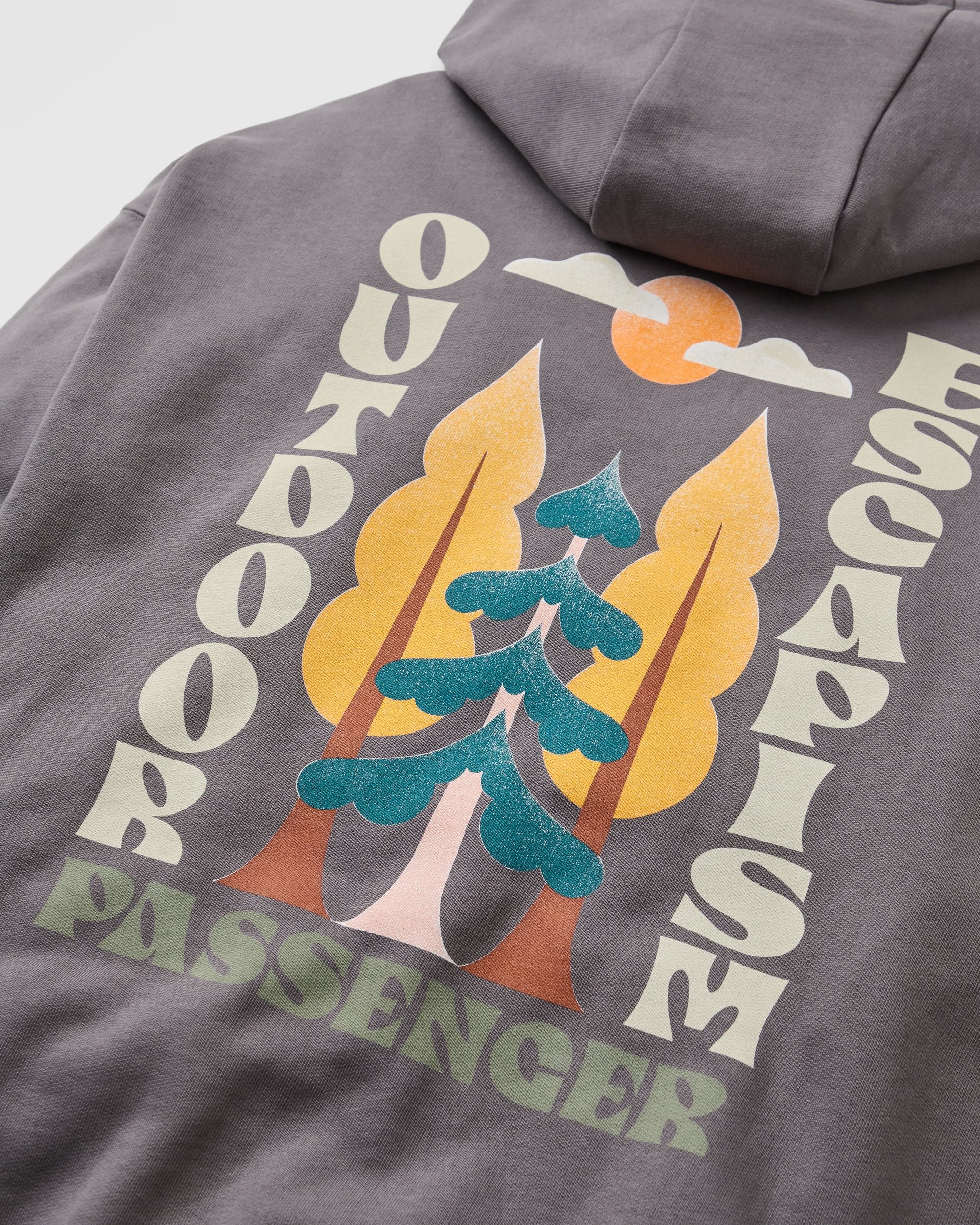 Tall Pines Full Zip Hoodie - Charcoal - Image 5