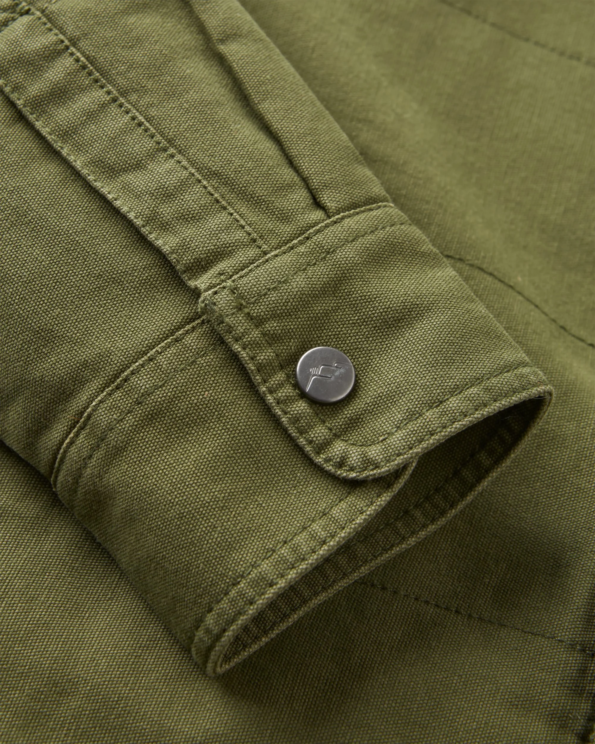 Taranaki Canvas Quilted Overshirt - Khaki - Image 11