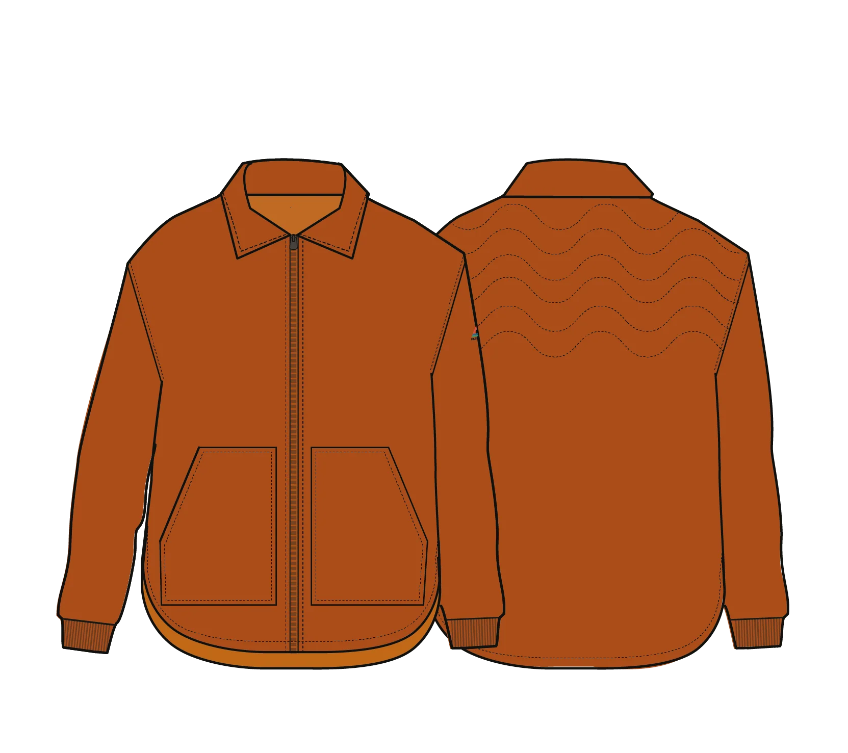 Tasi Insulated Jacket - Sunset Orange - Image 14
