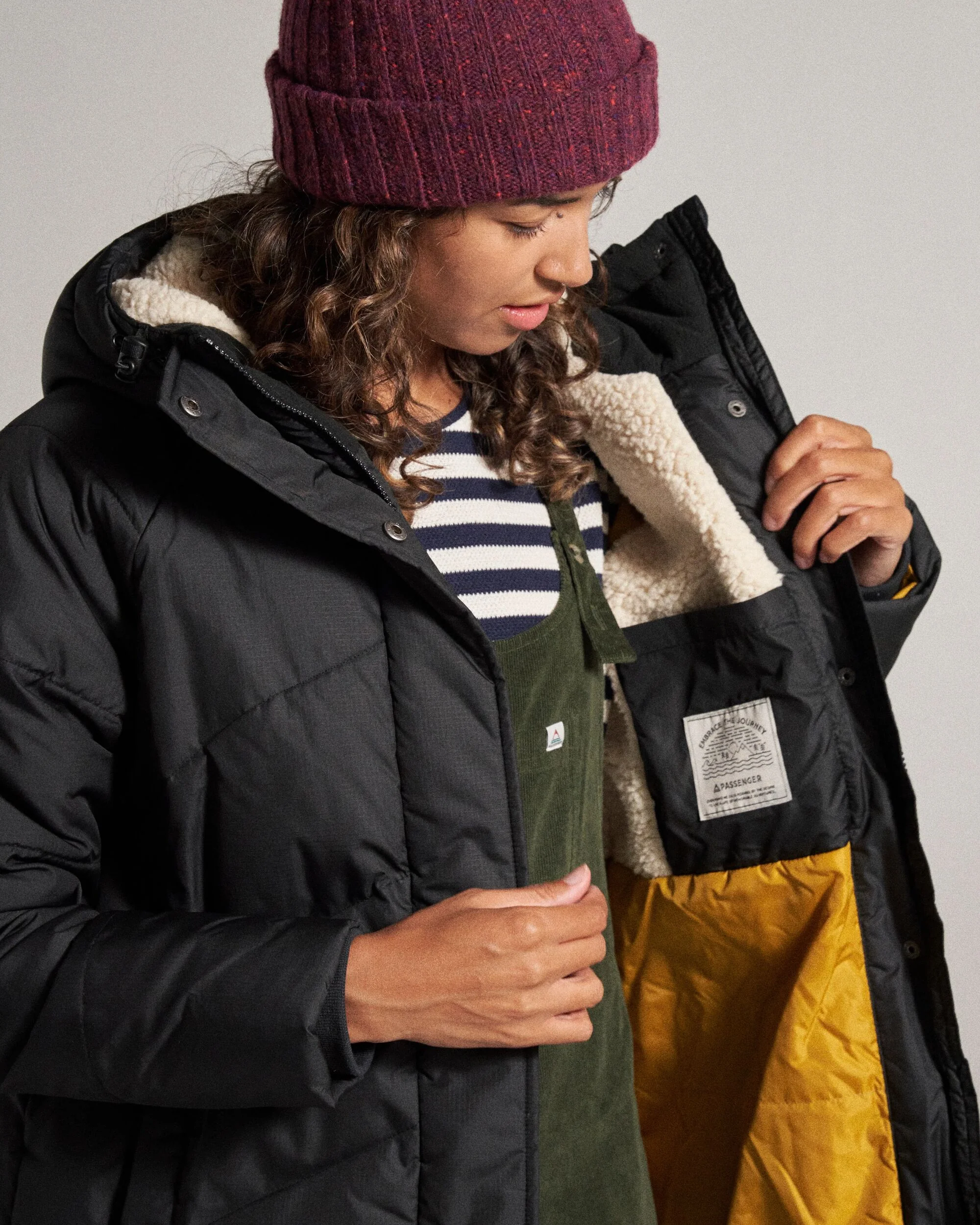 Tasman Long Insulated Jacket - Black - Image 6
