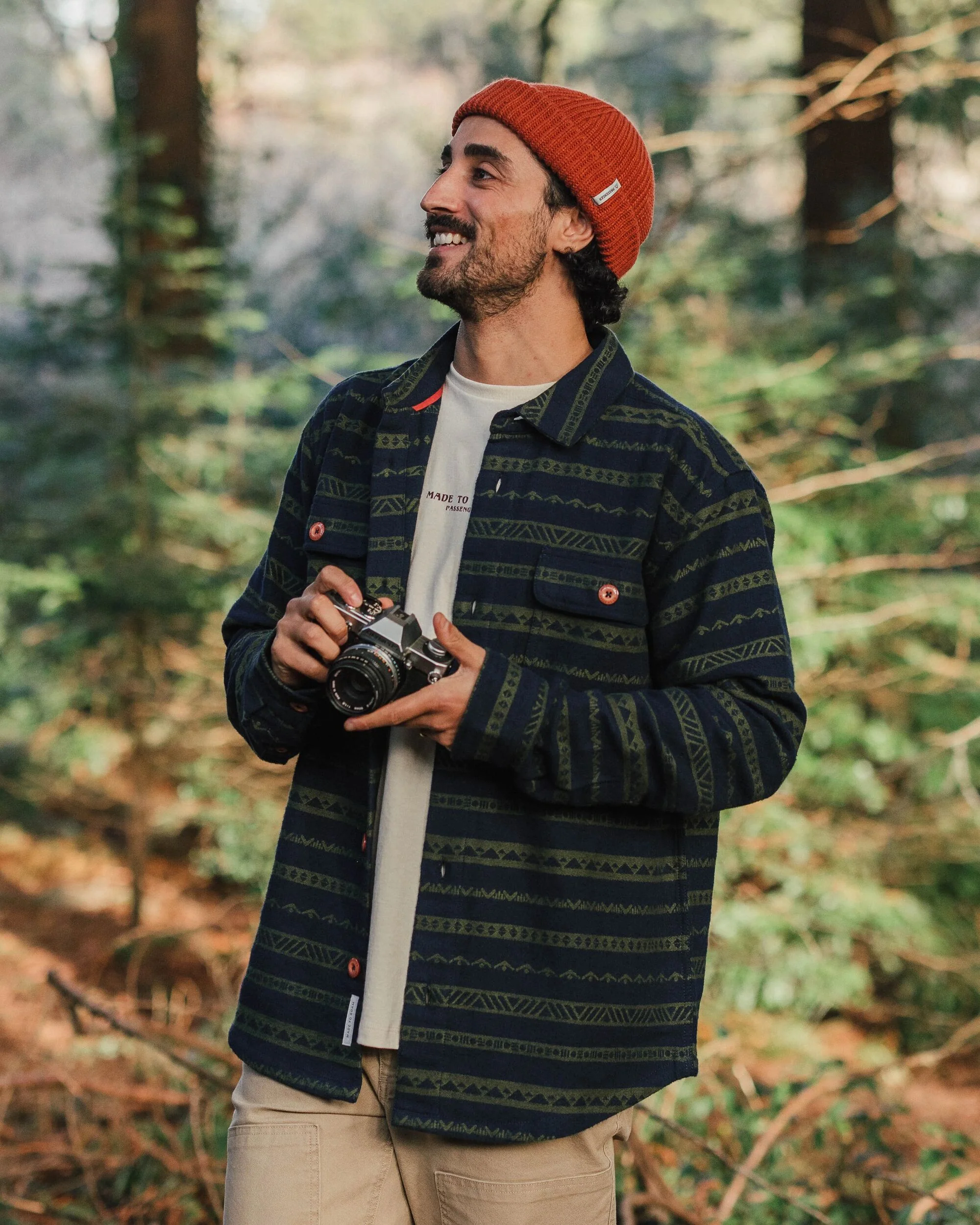 Taupo Organic Cotton Shirt - Rich Navy