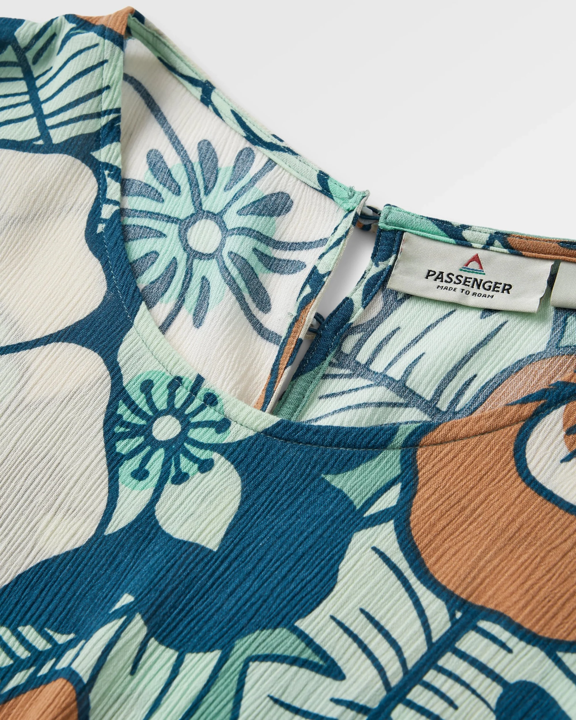 Thimbleberry Jumpsuit - Vintage Floral Aqua - Image 2