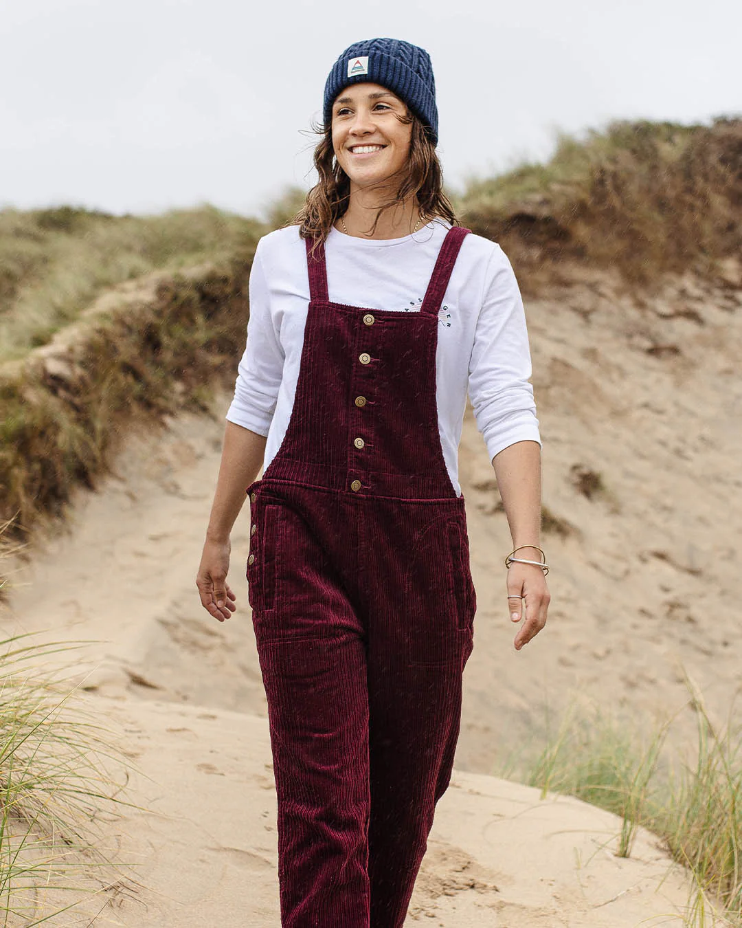 Tiaga Cord Dungarees - Windsor Wine - Image 2