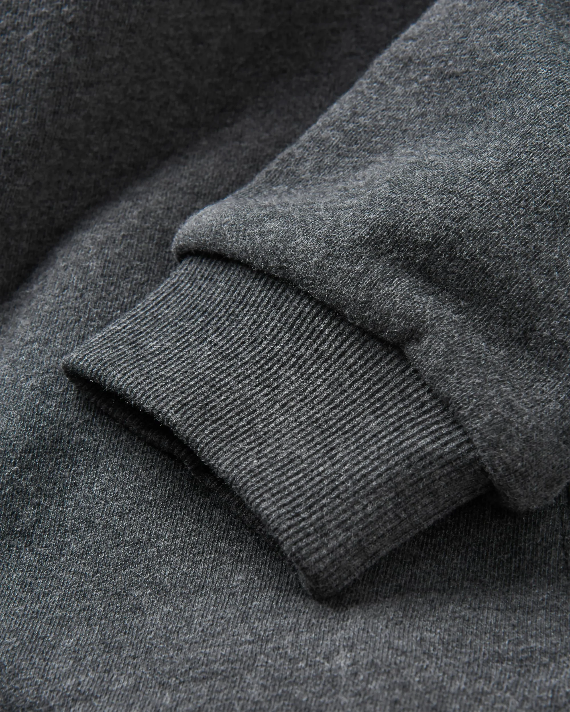 Tidal Full Zip Organic Cotton Hoodie - Charcoal Marl - Image 6
