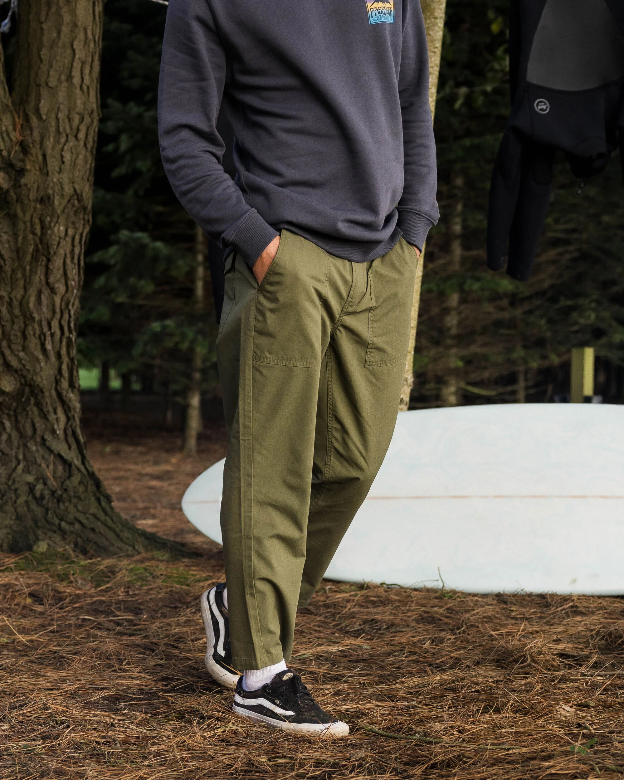 Timeless Crop Trouser - Khaki - Image 4